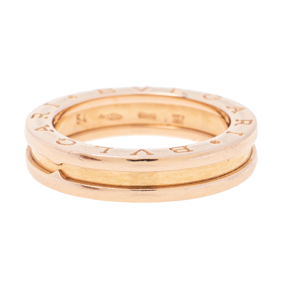 

Bvlgari B.Zero1 18k Rose Gold 1-Band Ring Size