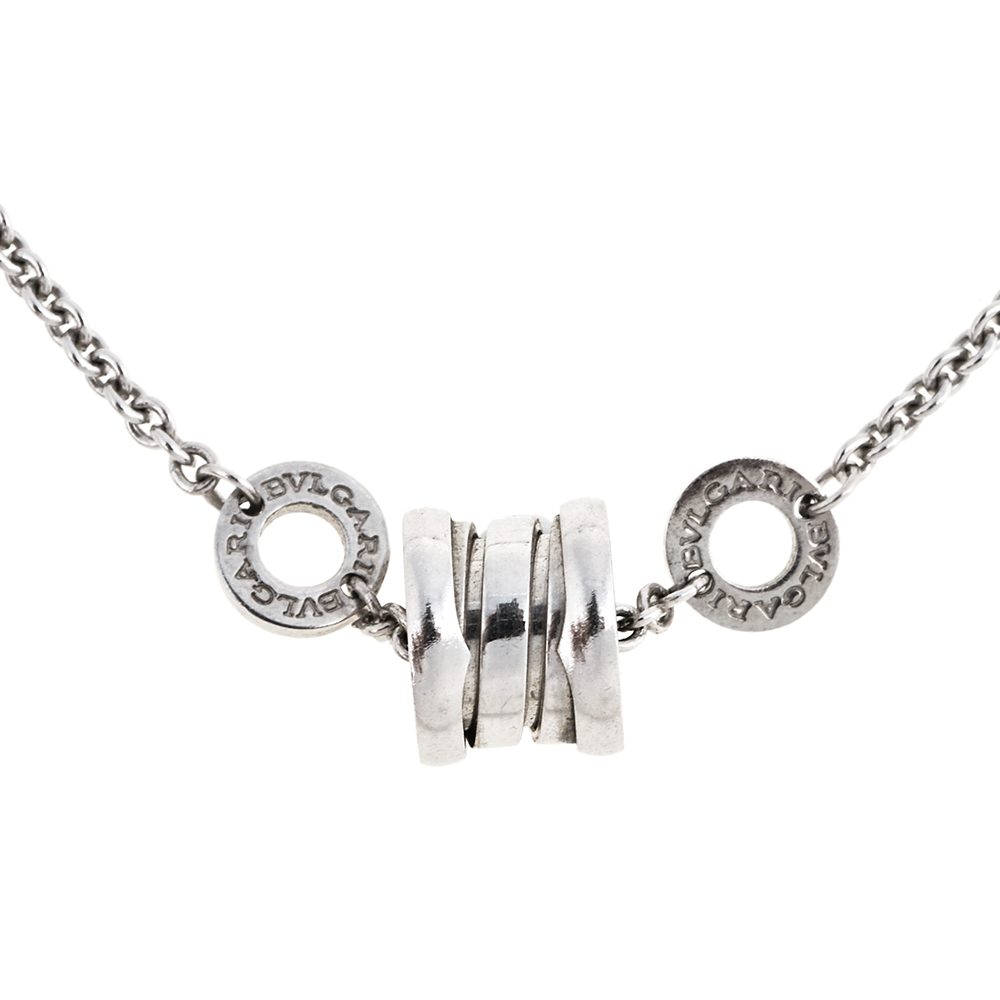 

Bvlgari B.Zero1 18K White Gold Soft Station Bracelet