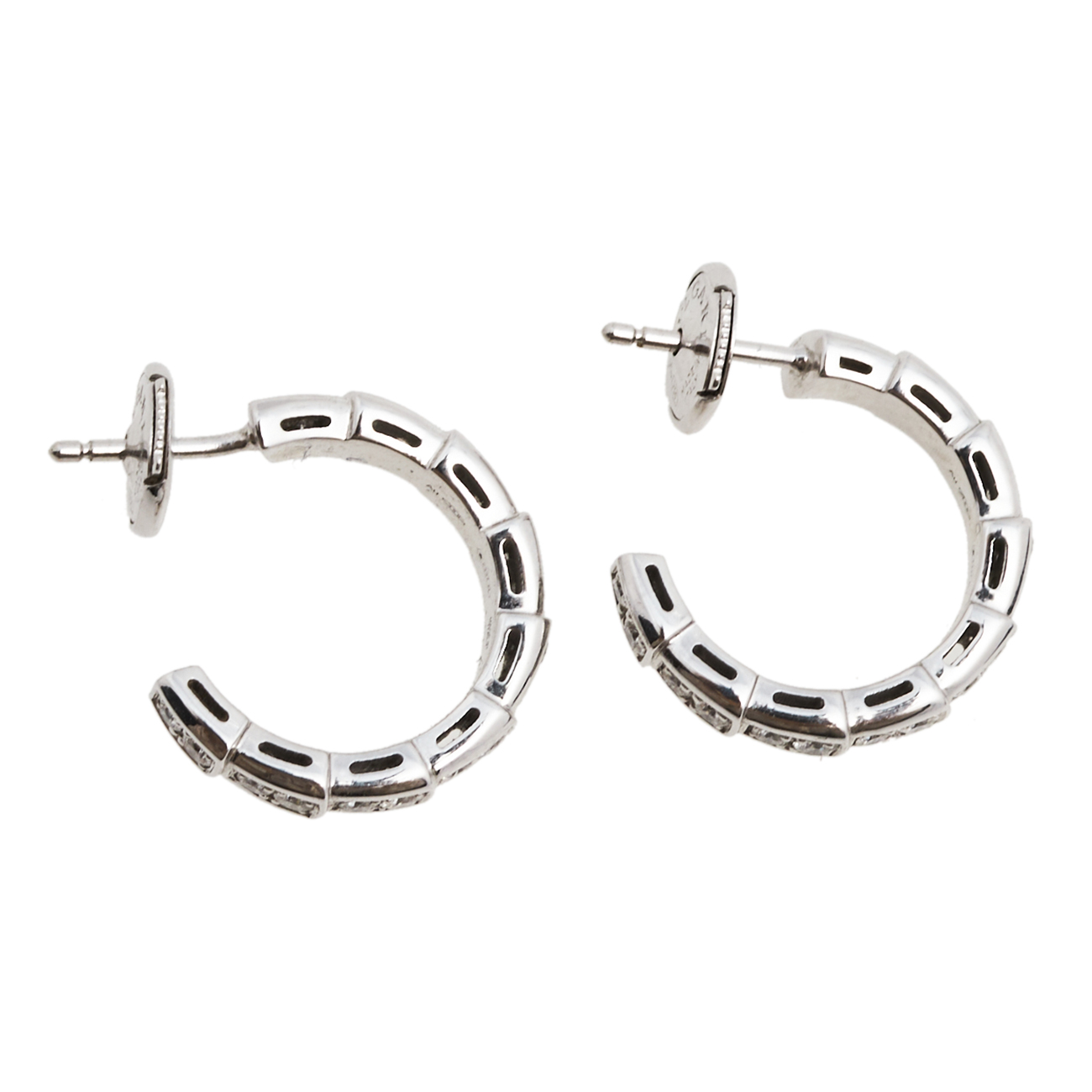 

Bvlgari Serpenti Viper Diamond 18K White Gold Earrings