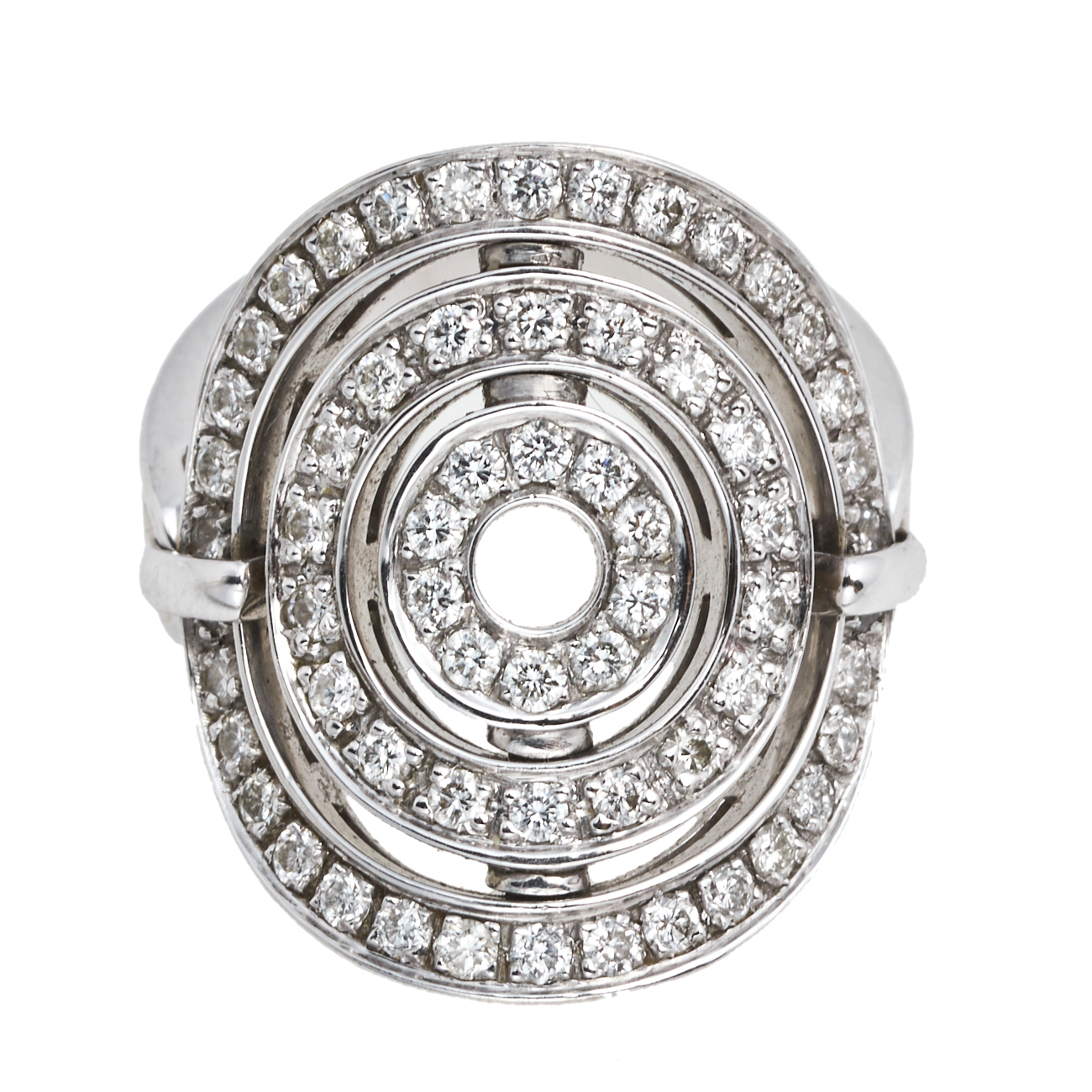 

Bvlgari Astrale Cerchi Diamond 18K White Gold Ring Size