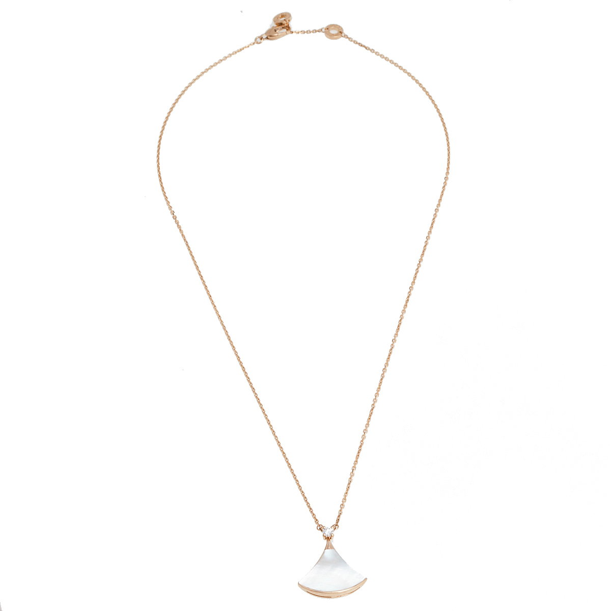 

Bvlgari Divas' Dream Mother of Pearl Diamond 18K Rose Gold Pendant Necklace