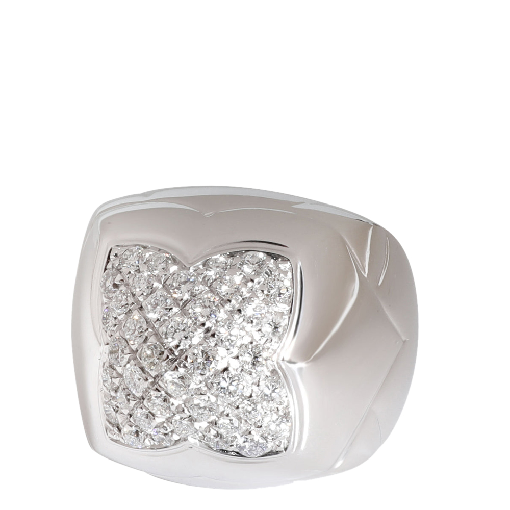 

Bvlgari Pyramid Diamond 18K White Gold Ring Size EU