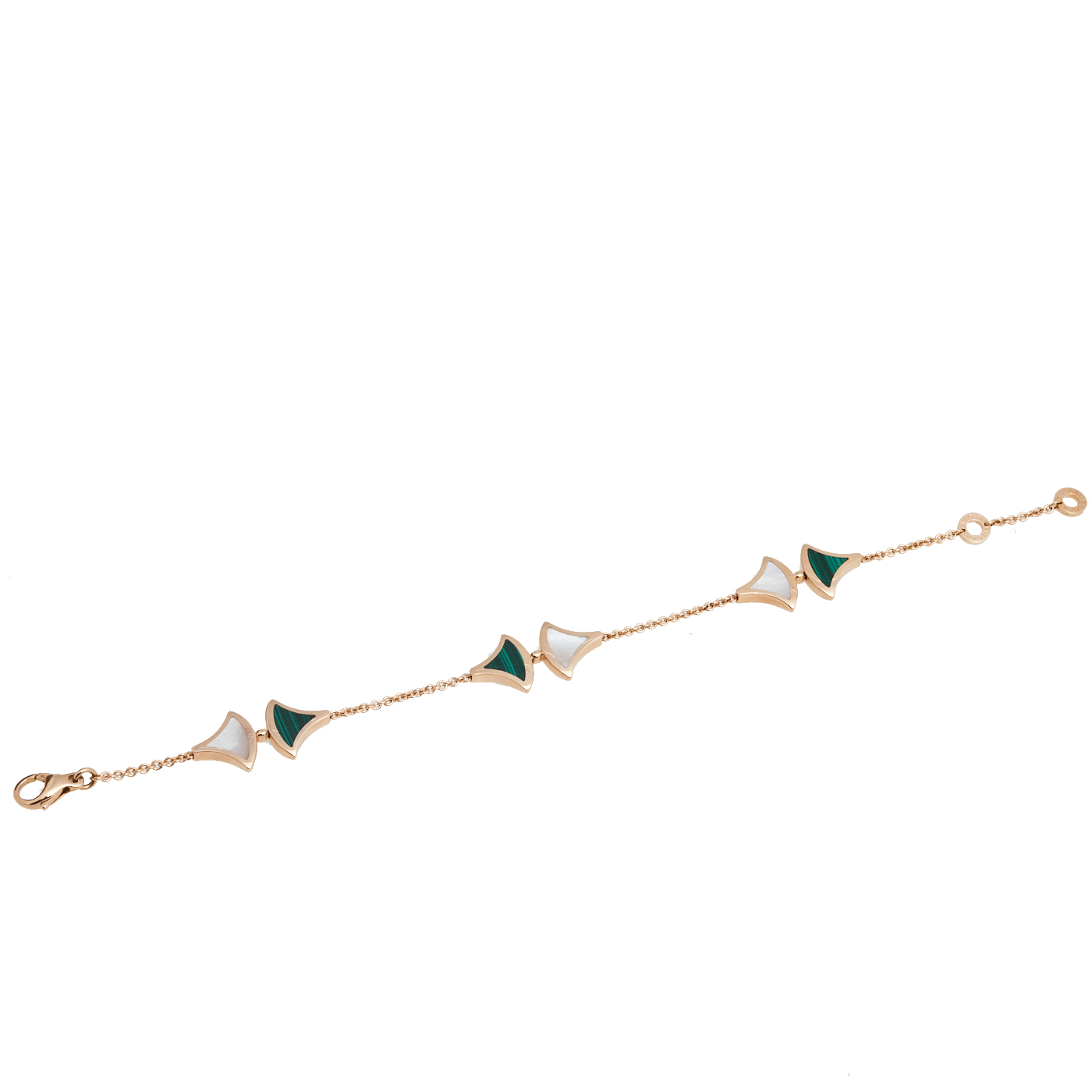 

Bvlgari Divas' Dream Mother of Pearl Malachite 18K Rose Gold Bracelet