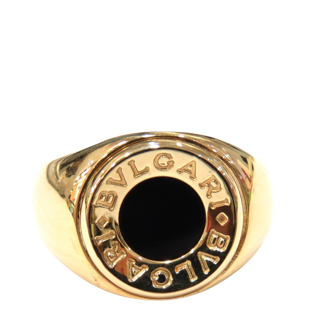 

Bvlgari Bvlgari Bvlgari 18K Yellow Gold Onyx Ring EU