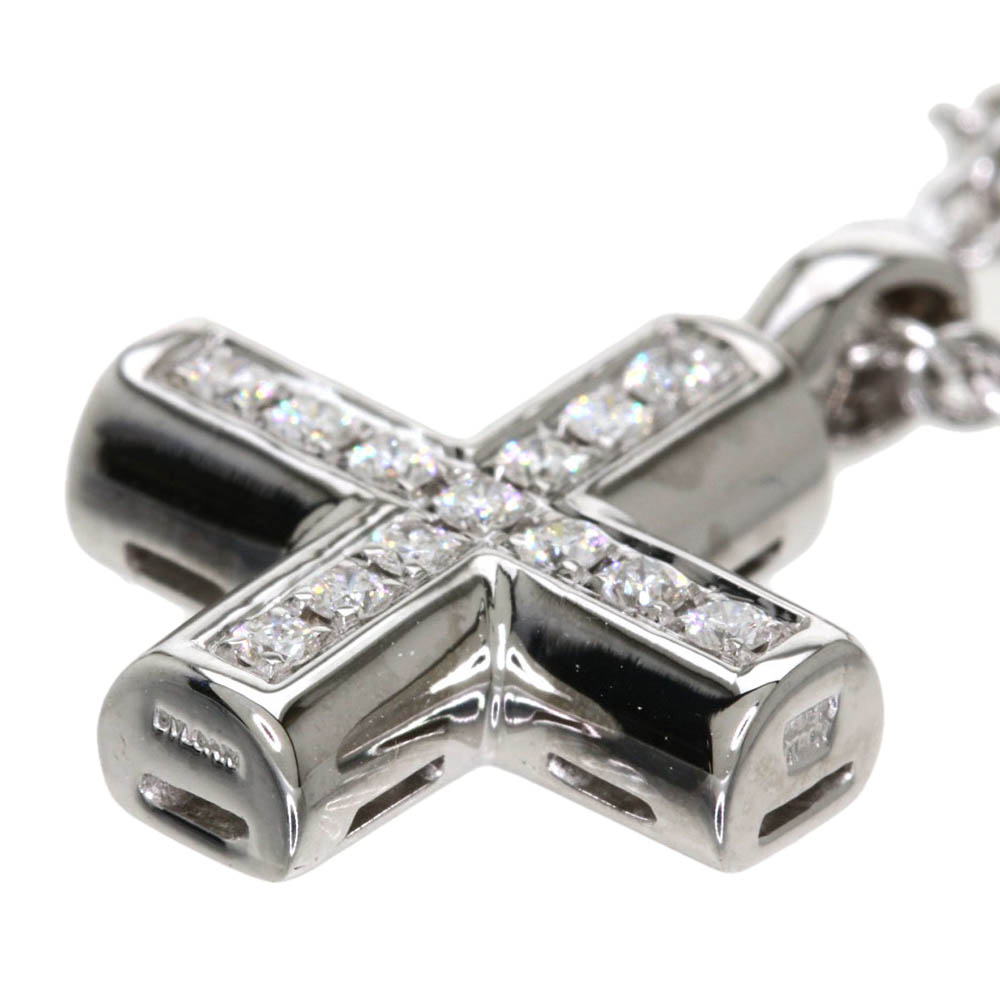 

Bvlgari Latin Cross 18K White Gold Diamond Necklace