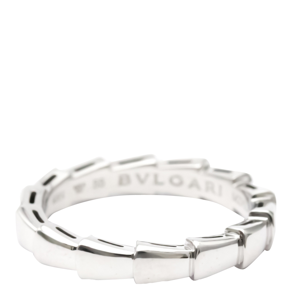 

Bvlgari Serpenti Viper 18K White Gold Ring EU