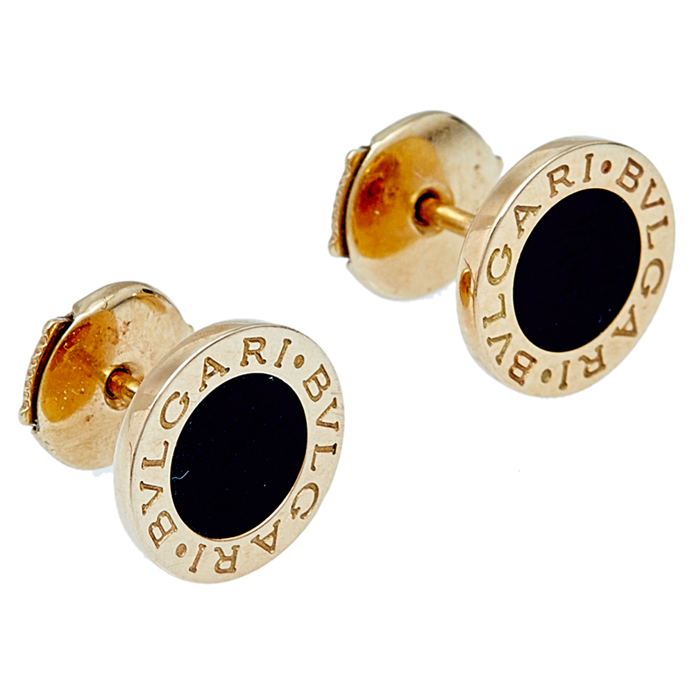 

Bvlgari Bvlgari Onyx 18K Yellow Gold Stud Earrings