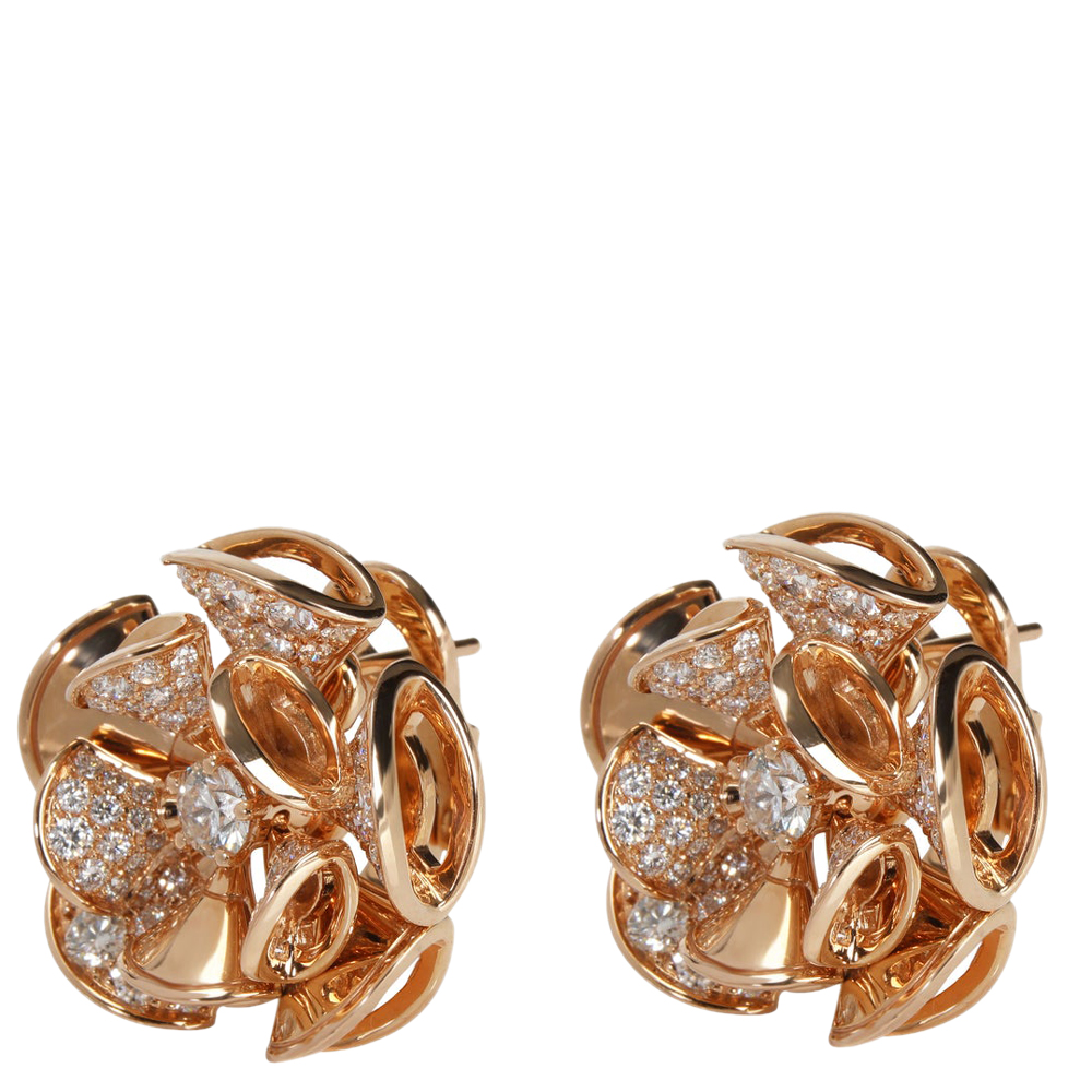 

Bvlgari Divas' Dream 18K Rose Gold Diamond Earrings