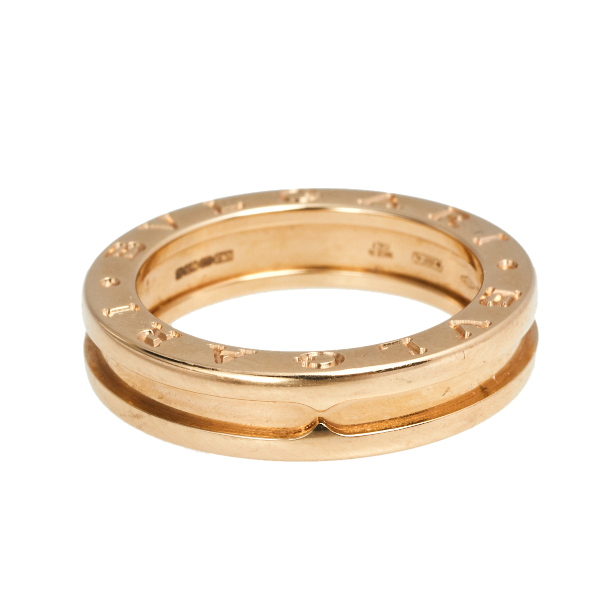 

Bvlgari B.Zero1 18k Rose Gold Band Ring Size