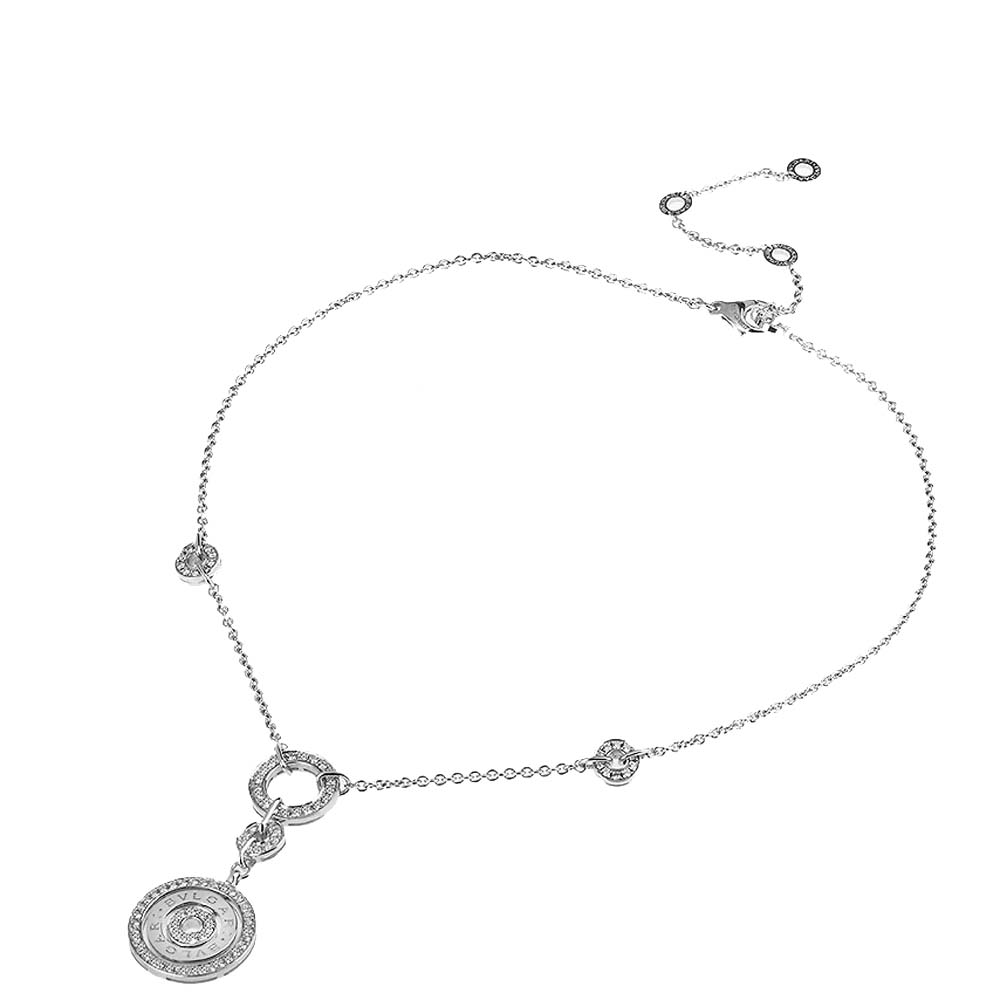 

Bvlgari Astrale Cerchi 18K White Gold Diamond Necklace