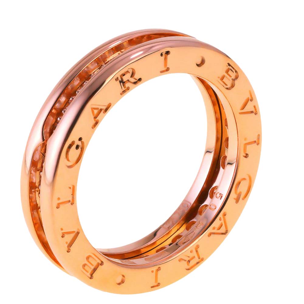 

Bvlgari B.Zero1 18K Rose Gold Diamond Ring EU