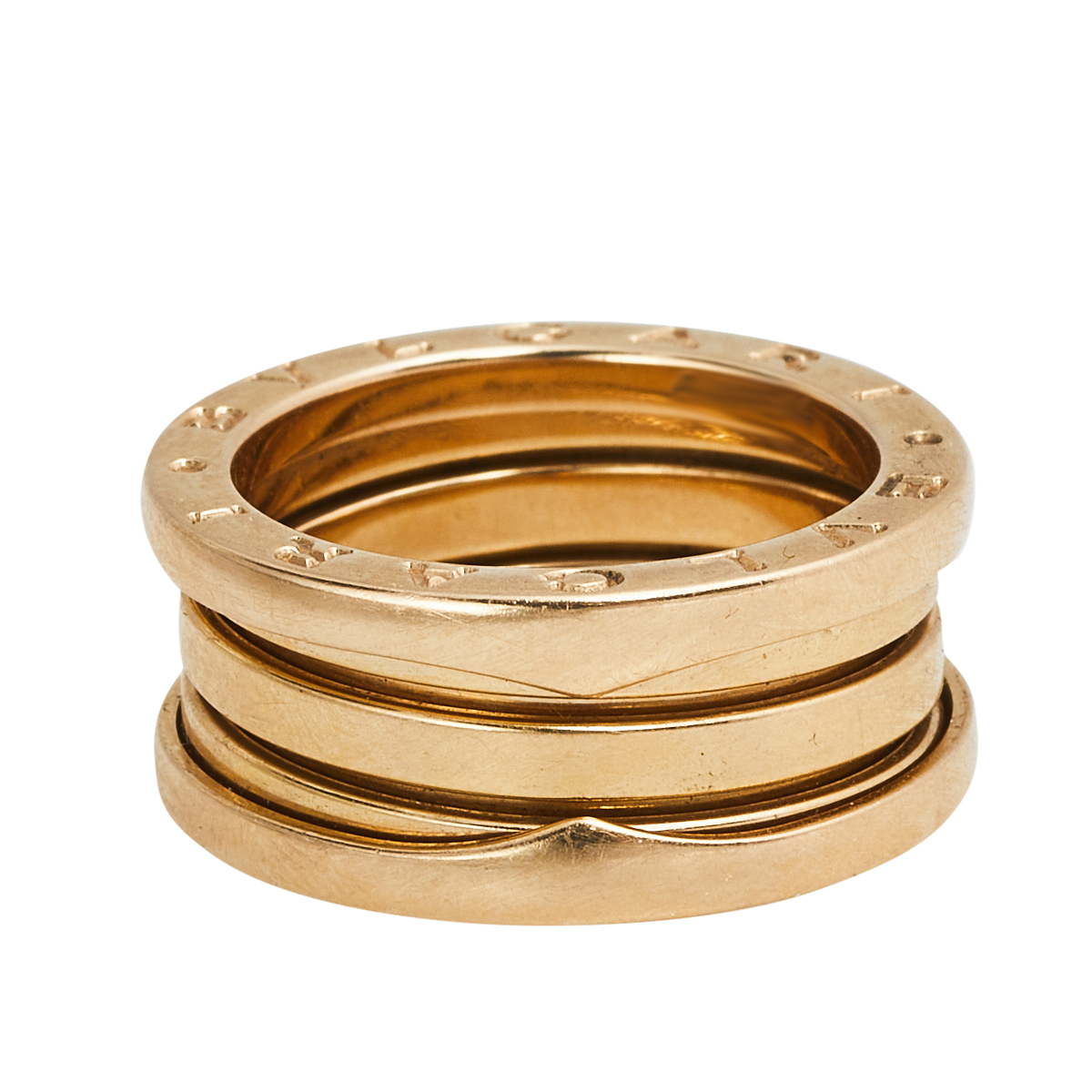 

Bvlgari B.Zero1 18K Rose Gold 3-Band Ring Size