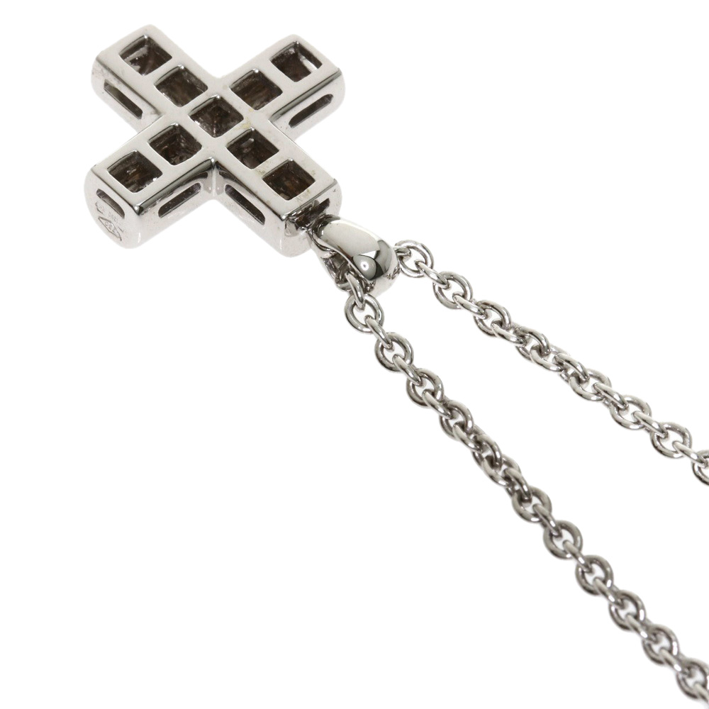 

Bvlgari Greek Cross Diamond K18 White Gold Necklace