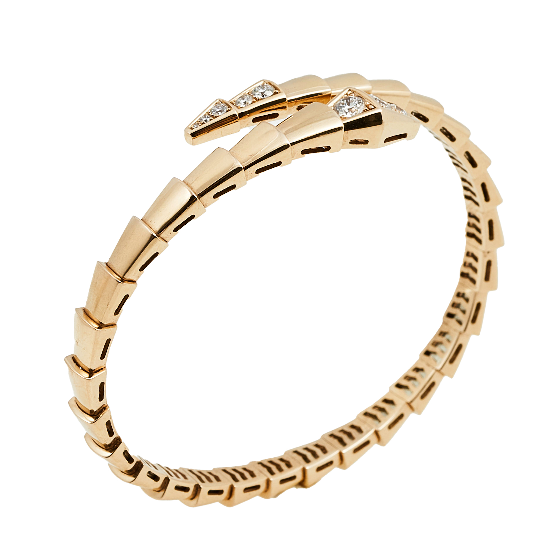 

Bvlgari Serpenti Viper Diamond 18k Rose Gold Bracelet
