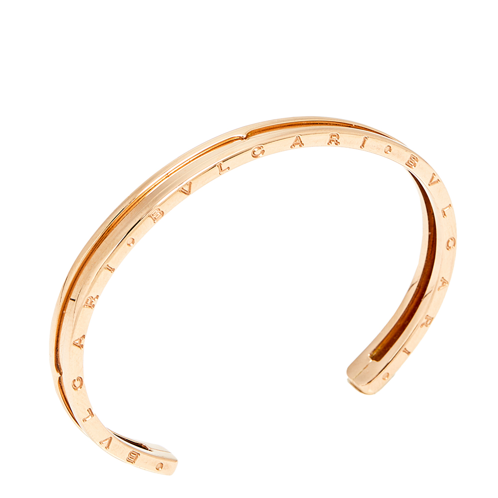 

Bvlgari B.Zero1 18k Rose Gold Open Cuff Bracelet SM