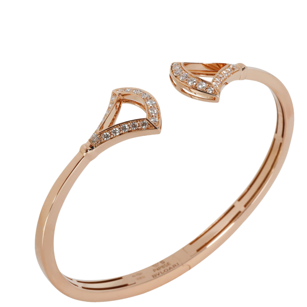 

Bvlgari Divas' Dream 18K Rose Gold Diamond Bracelet 5.75