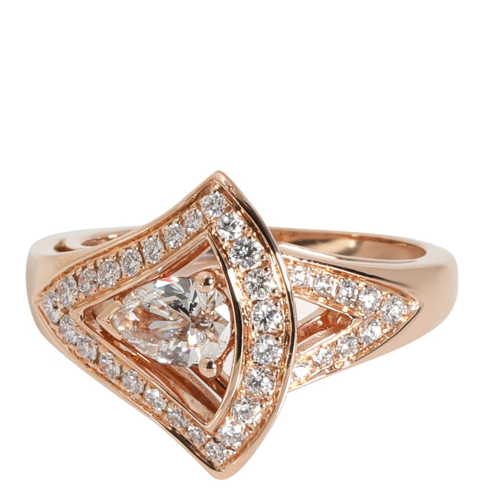 

Bvlgari Divas' Dream 18K Rose Gold Diamond Ring EU