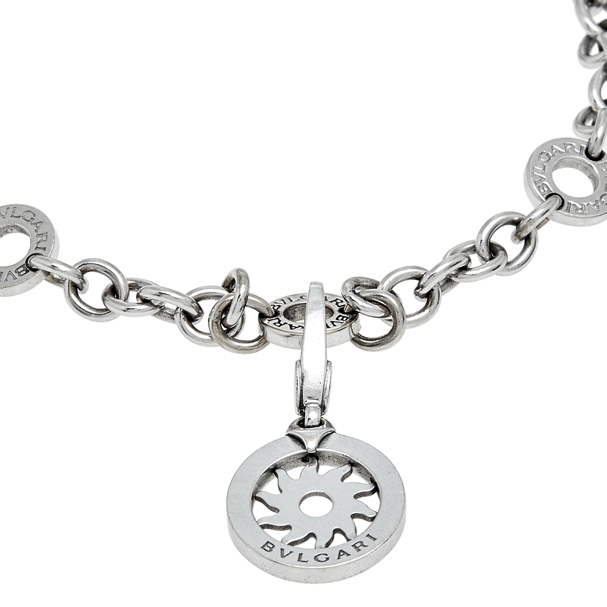 

Bvlgari Sun Charm 18k White Gold Bracelet