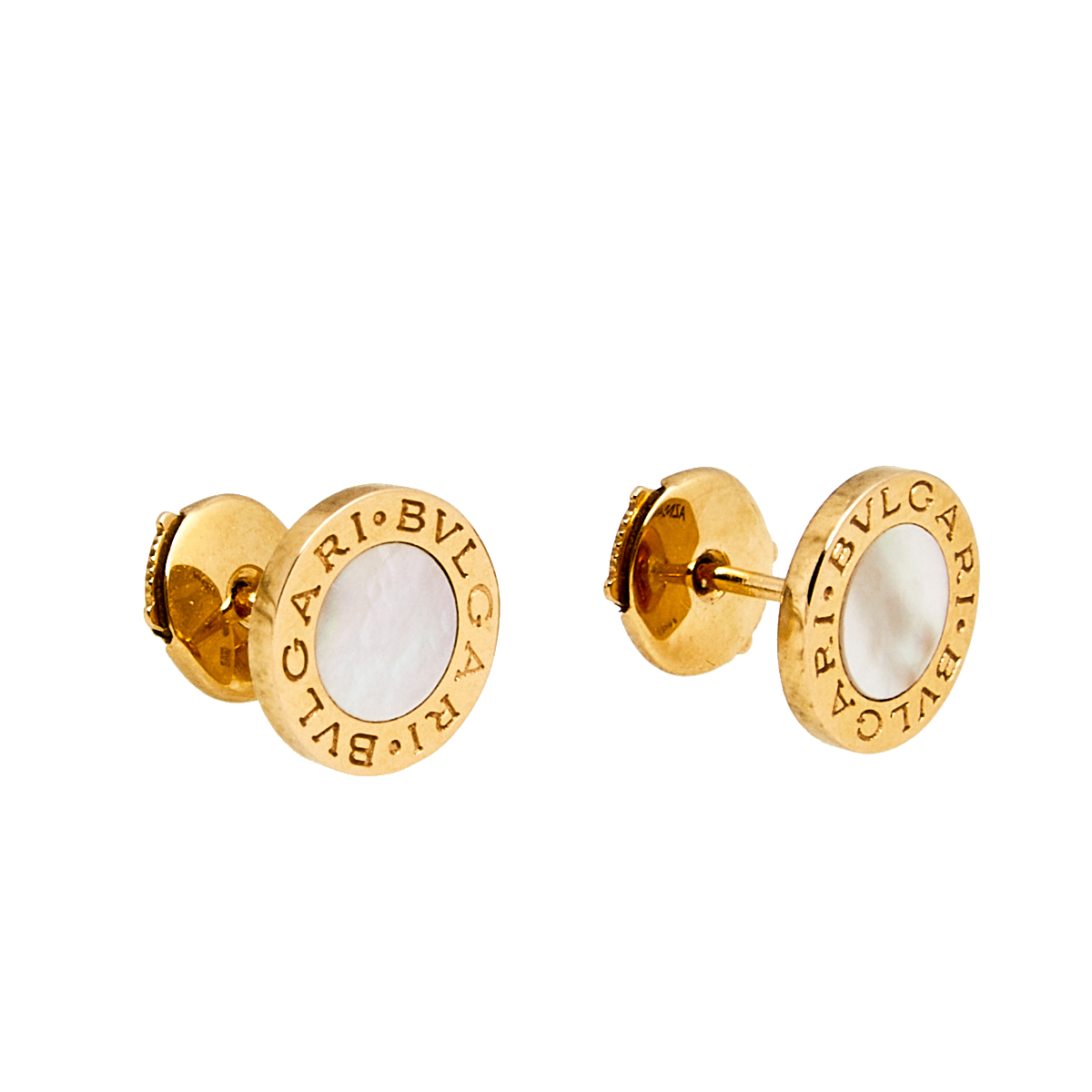

Bvlgari Bvlgari Mother of Pearl 18k Yellow Gold Stud Earrings
