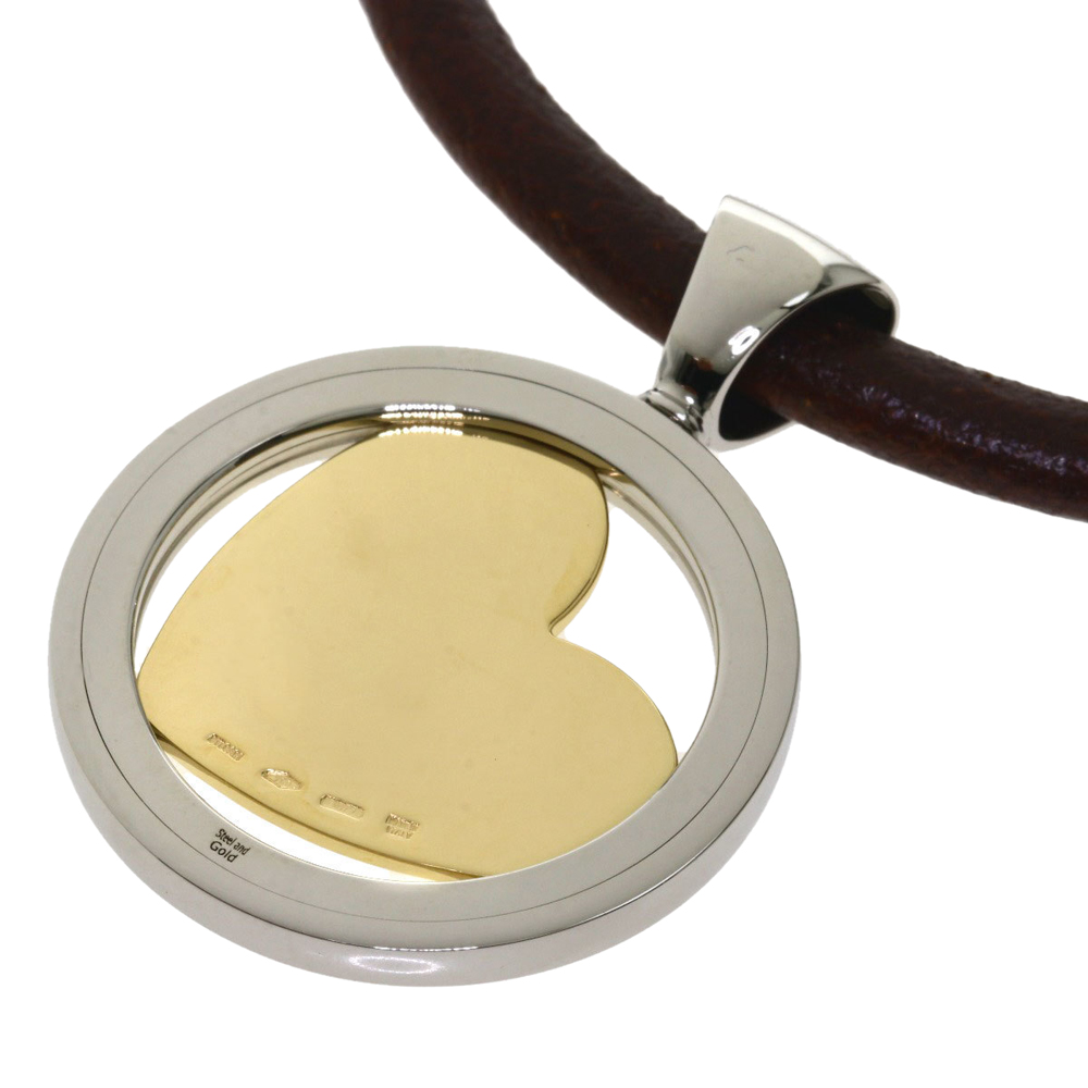 

Bvlgari Tondo Heart 18K Yellow Gold, Stainless Steel and Diamond Necklace