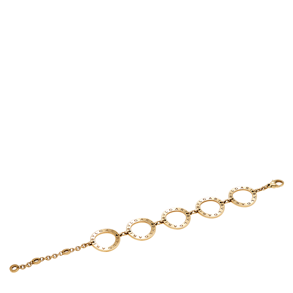 

Bvlgari Bvlgari 18k Yellow Gold 5 Motif Station Bracelet
