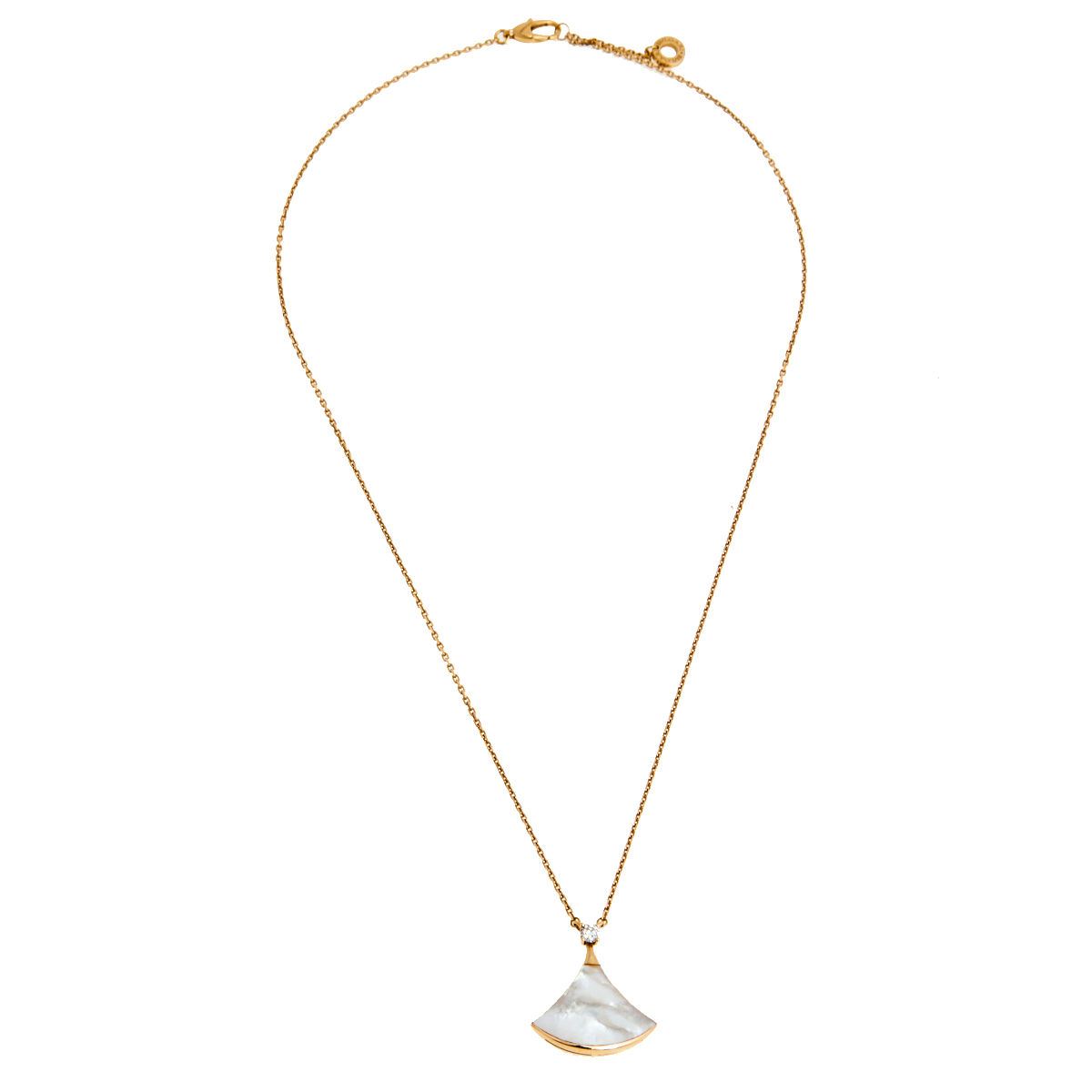 

Bvlgari Divas' Dream Mother of Pearl Diamond 18k Rose Gold Pendant Necklace