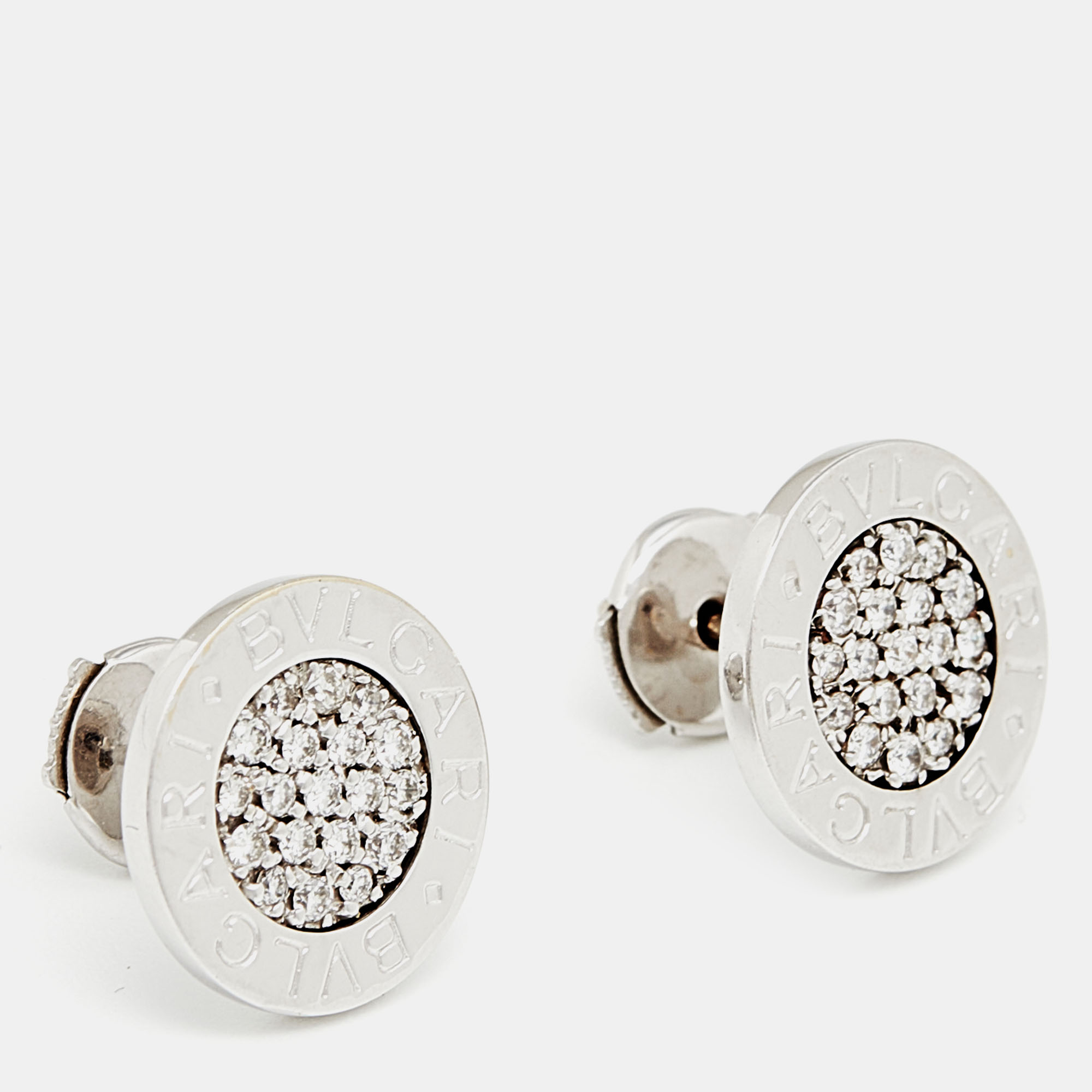 

Bvlgari Bvlgari Diamond 18k White Gold Stud Earrings