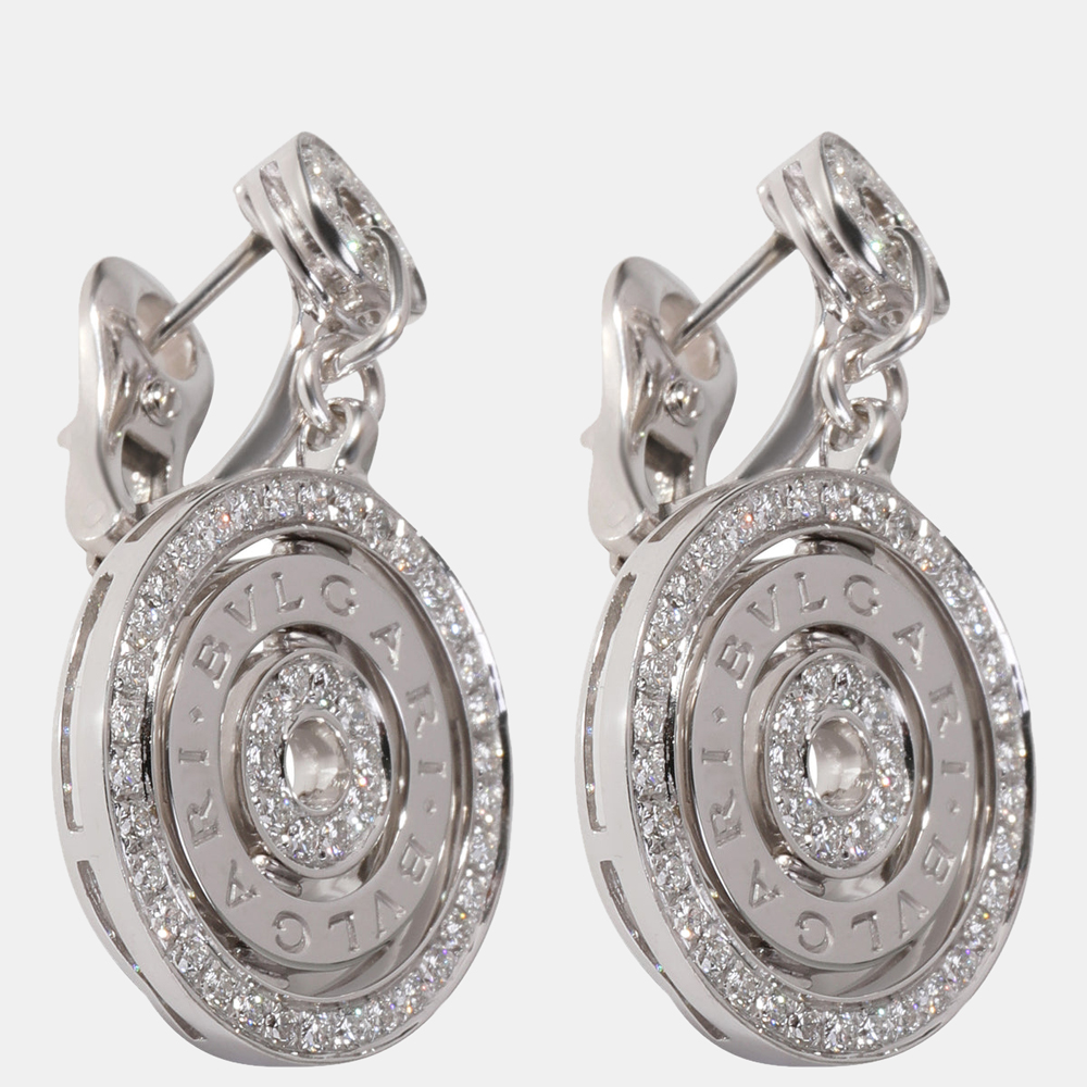 

Bvlgari Cerchi Astrale 18K White Gold Diamond Earrings