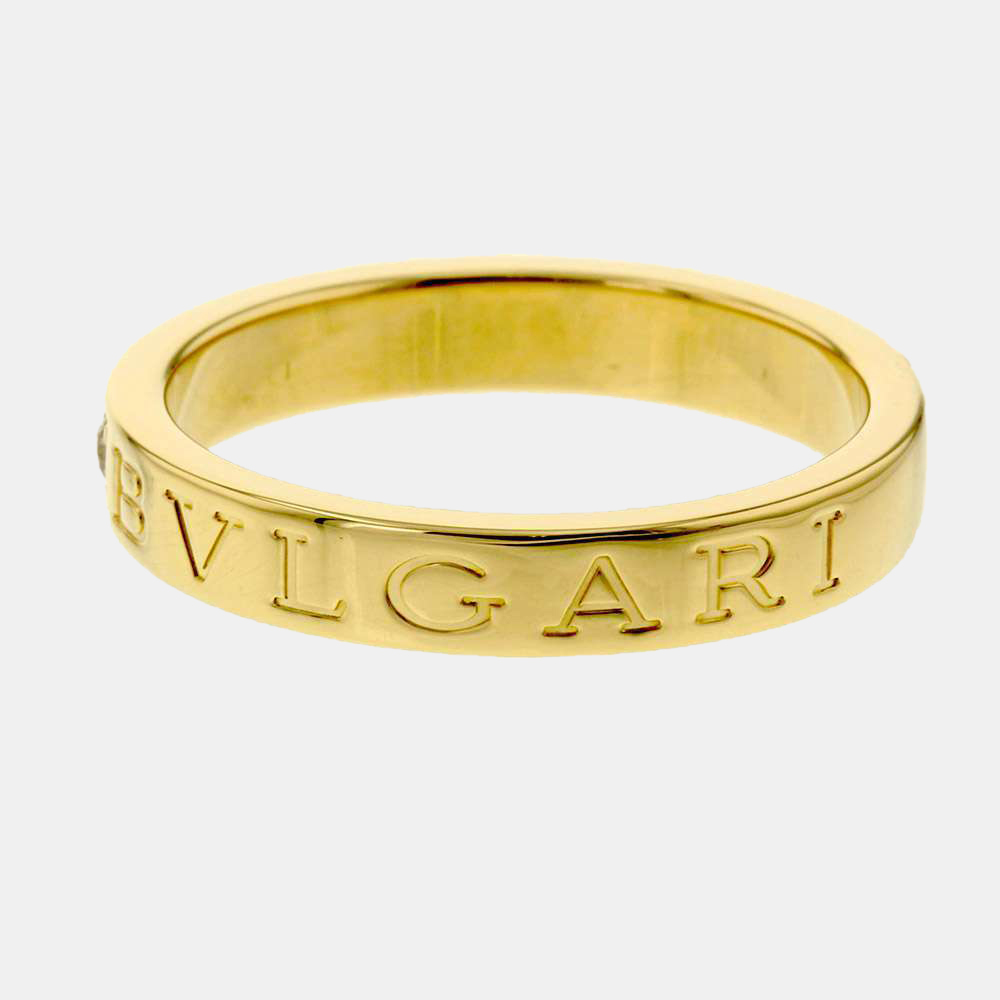 

Bvlgari Bvlgari 18K Yellow Gold Diamond Ring EU 61