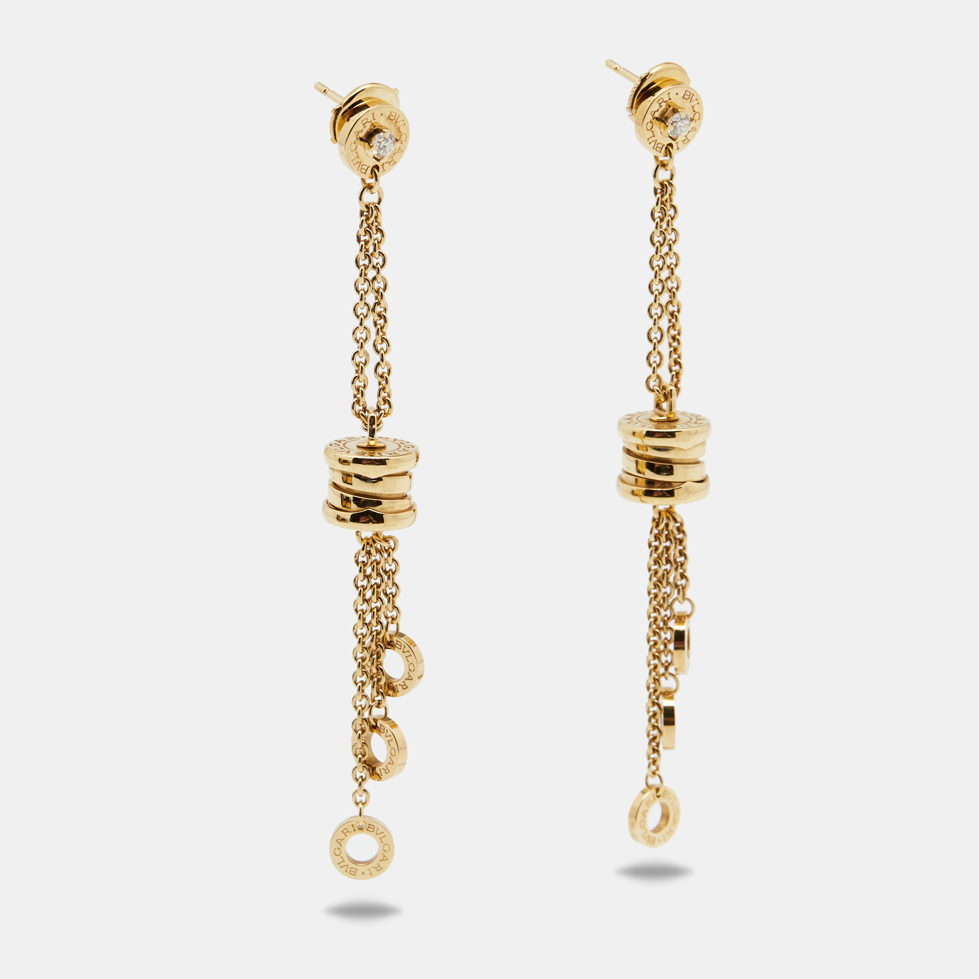 

Bvlgari B.Zero1 Diamond 18k Yellow Gold Dangle Earrings