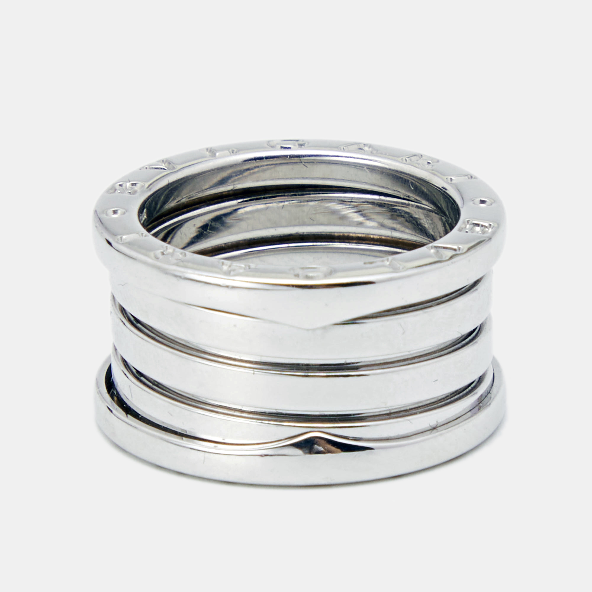 

Bvlgari B.Zero1 18k White Gold 4-Band Ring Size