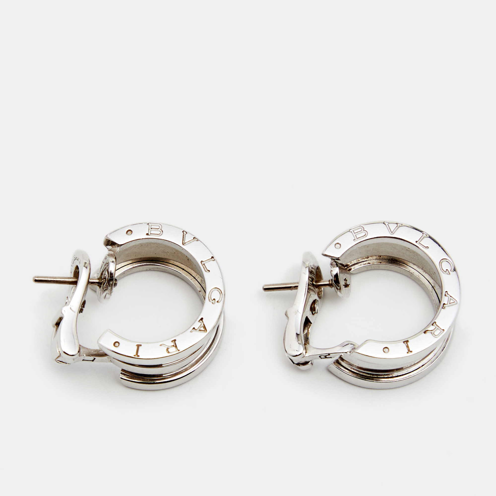 

Bvlgari B.Zero1 18K White Gold Hoop Earrings