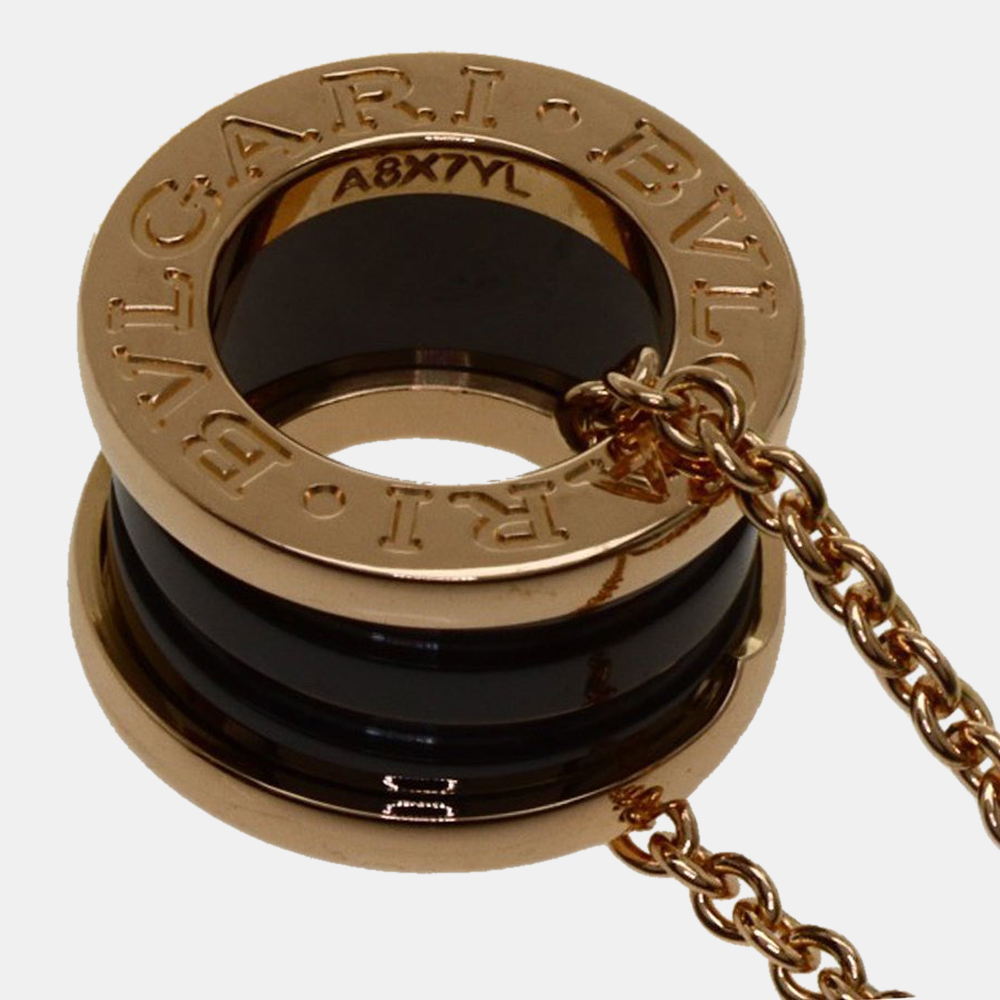 

Bvlgari 18K Rose Gold and Ceramic B.zero1 One Pendant Necklace