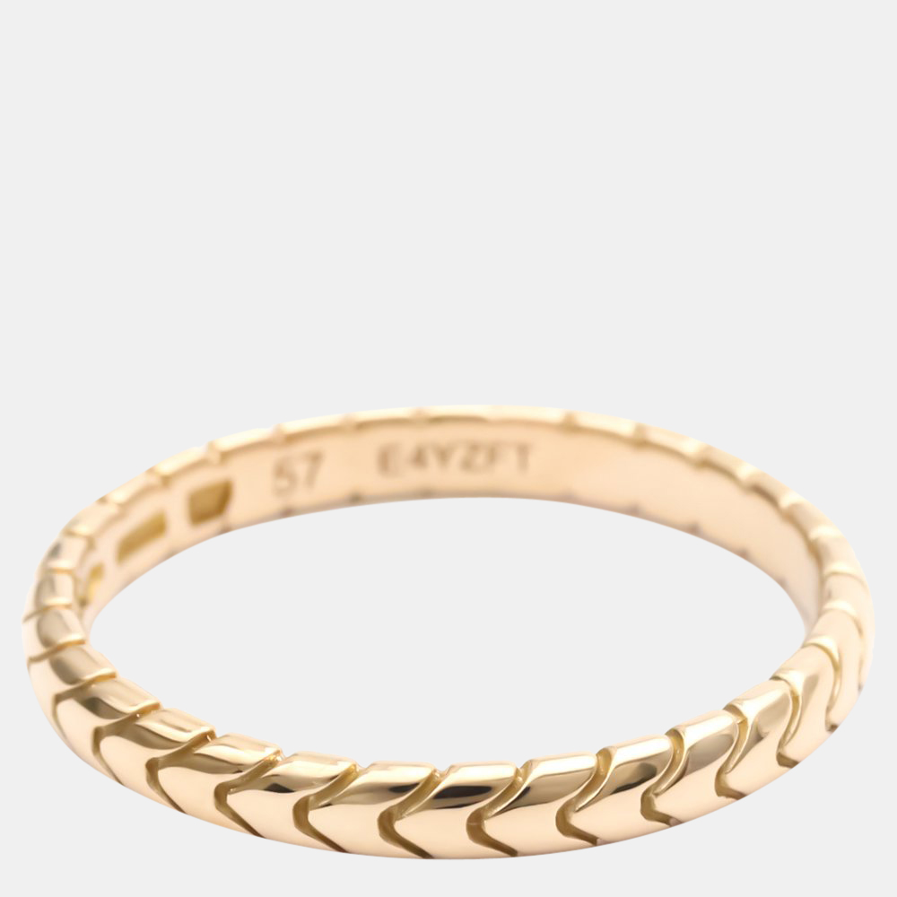 

Bvlgari Serpenti Spiga 18K Rose Gold Ring EU 57