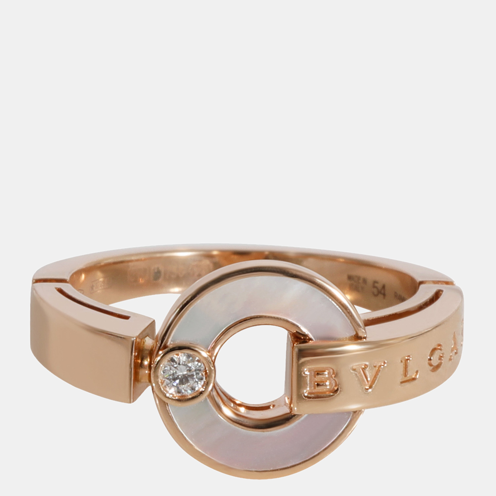 

Bvlgari Bvlgari Mother Of Pearl Diamond Ring in 18k Rose Gold 0.