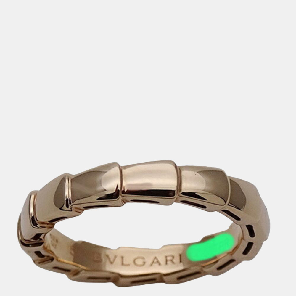 

Bvlgari Serpenti Viper 18K Rose Gold Ring EU 51