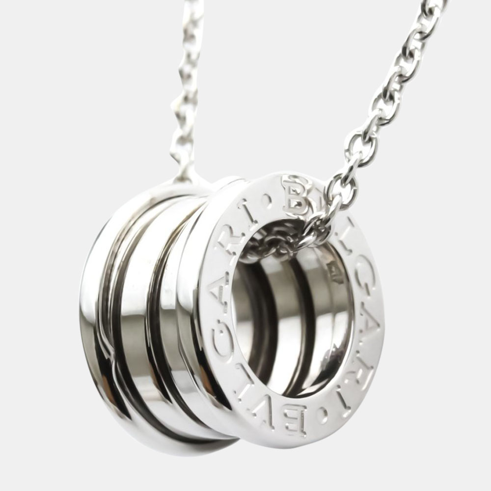 Pre Owned Bvlgari B.Zero1 18K White Gold Necklace