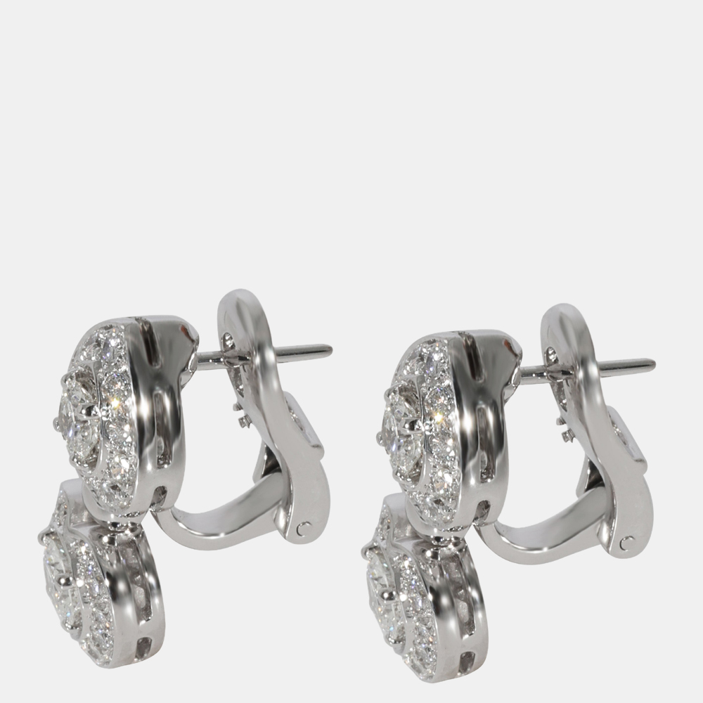 

BVLGARI Doppio Diamond Earrings in 18k White Gold 2.5 CTW