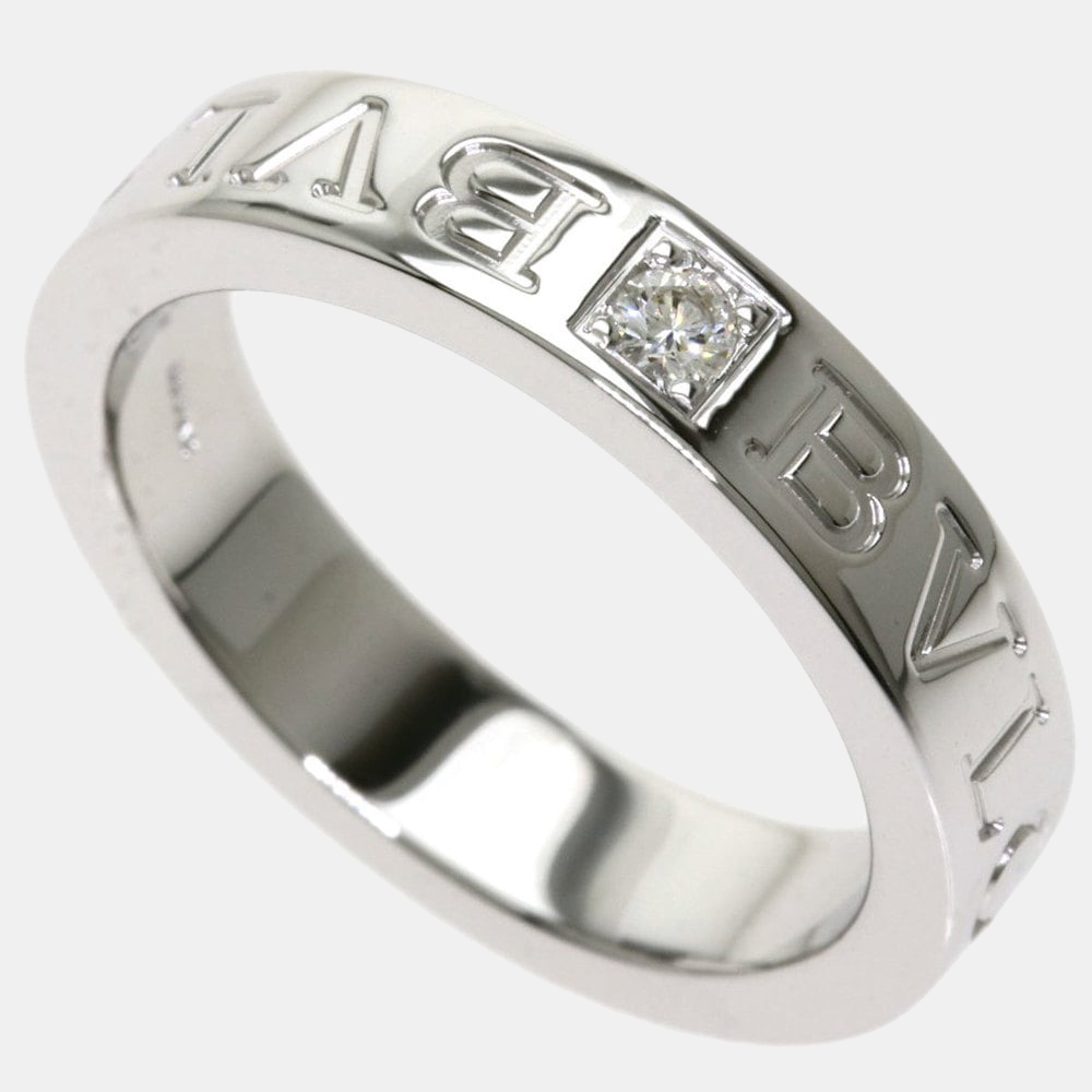 

Bvlgari Bvlgari Bvlgari 18K White Gold Diamond Ring EU 50.5