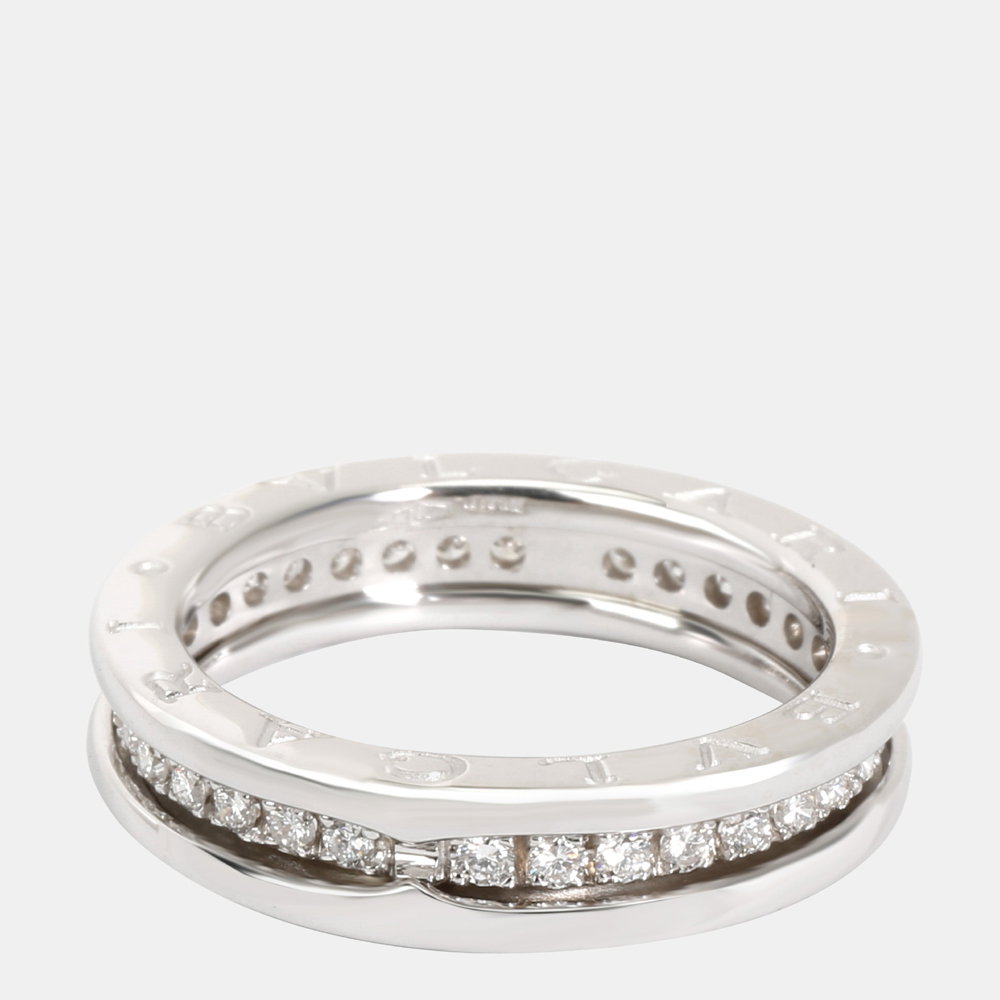 

BVLGARI B.Zero1 Diamond One Band Ring in 18K White Gold