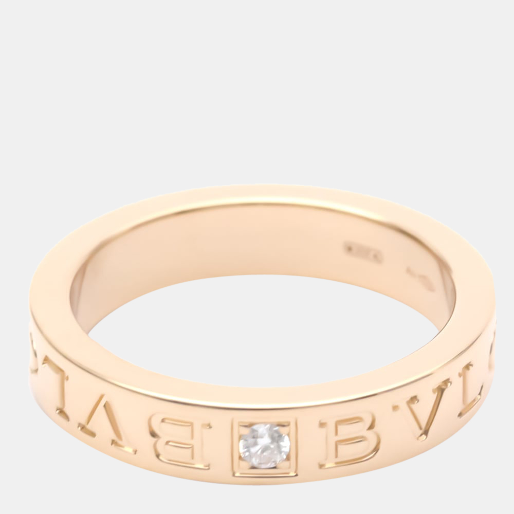 

Bvlgari Bvlgari Bvlgari 18K Rose Gold Diamond Ring EU 52