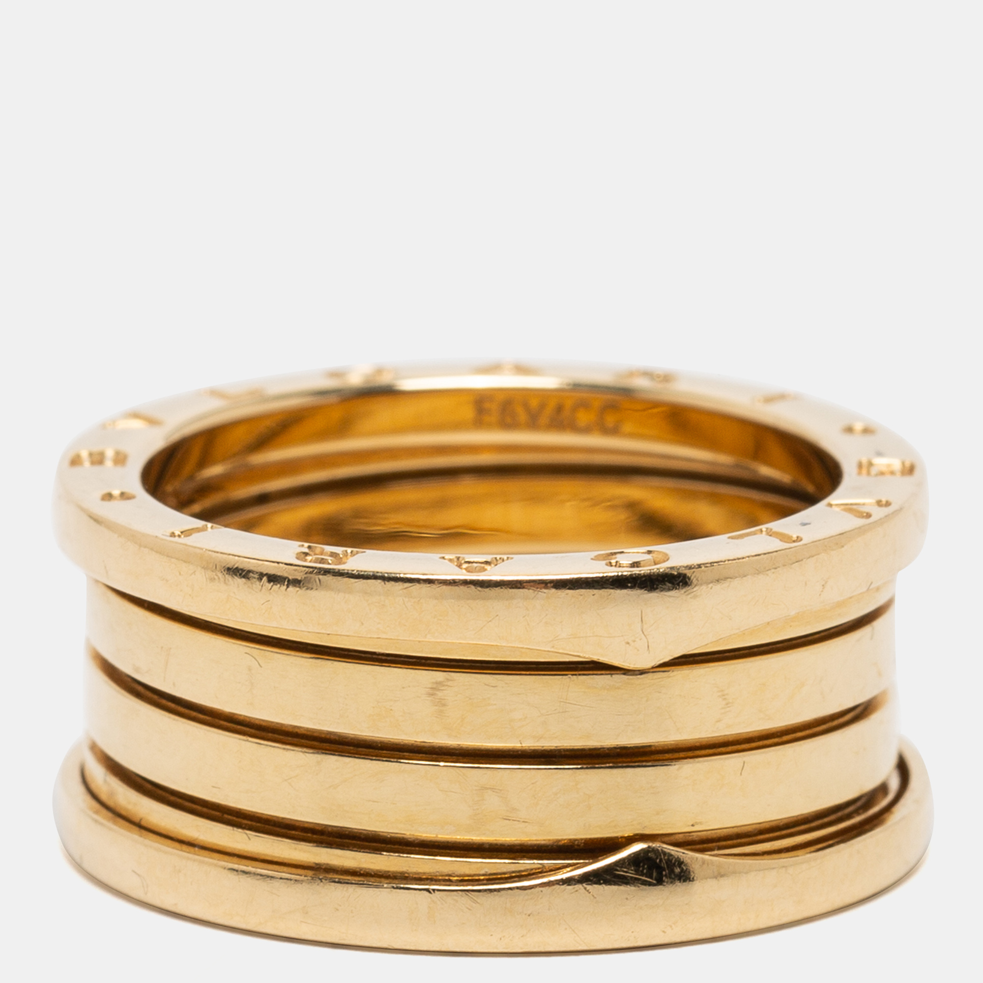

Bvlgari B.Zero1 18k Yellow Gold 4 Band Ring Size