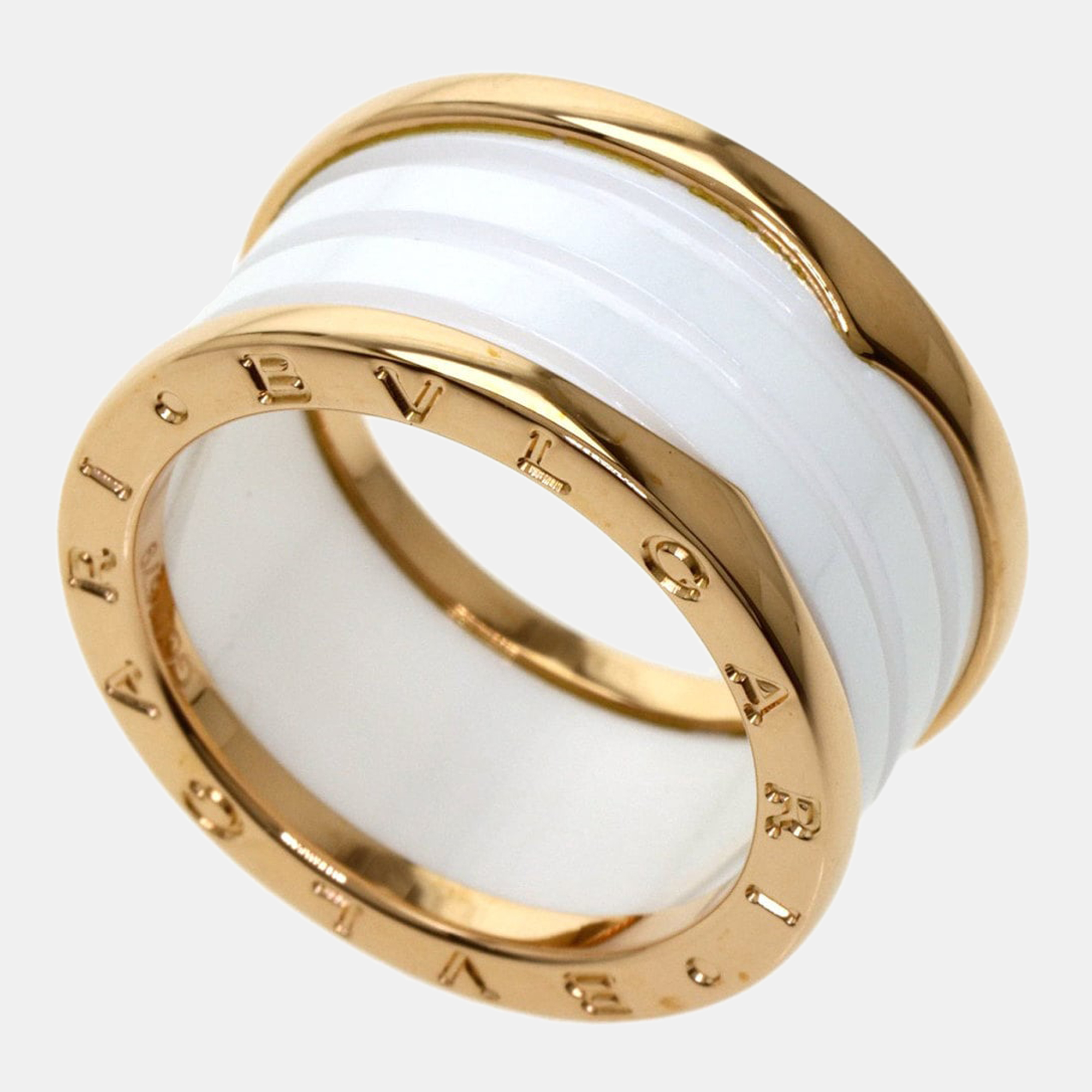 

Bvlgari B.Zero1 18K Rose Gold Ceramic Ring EU 58