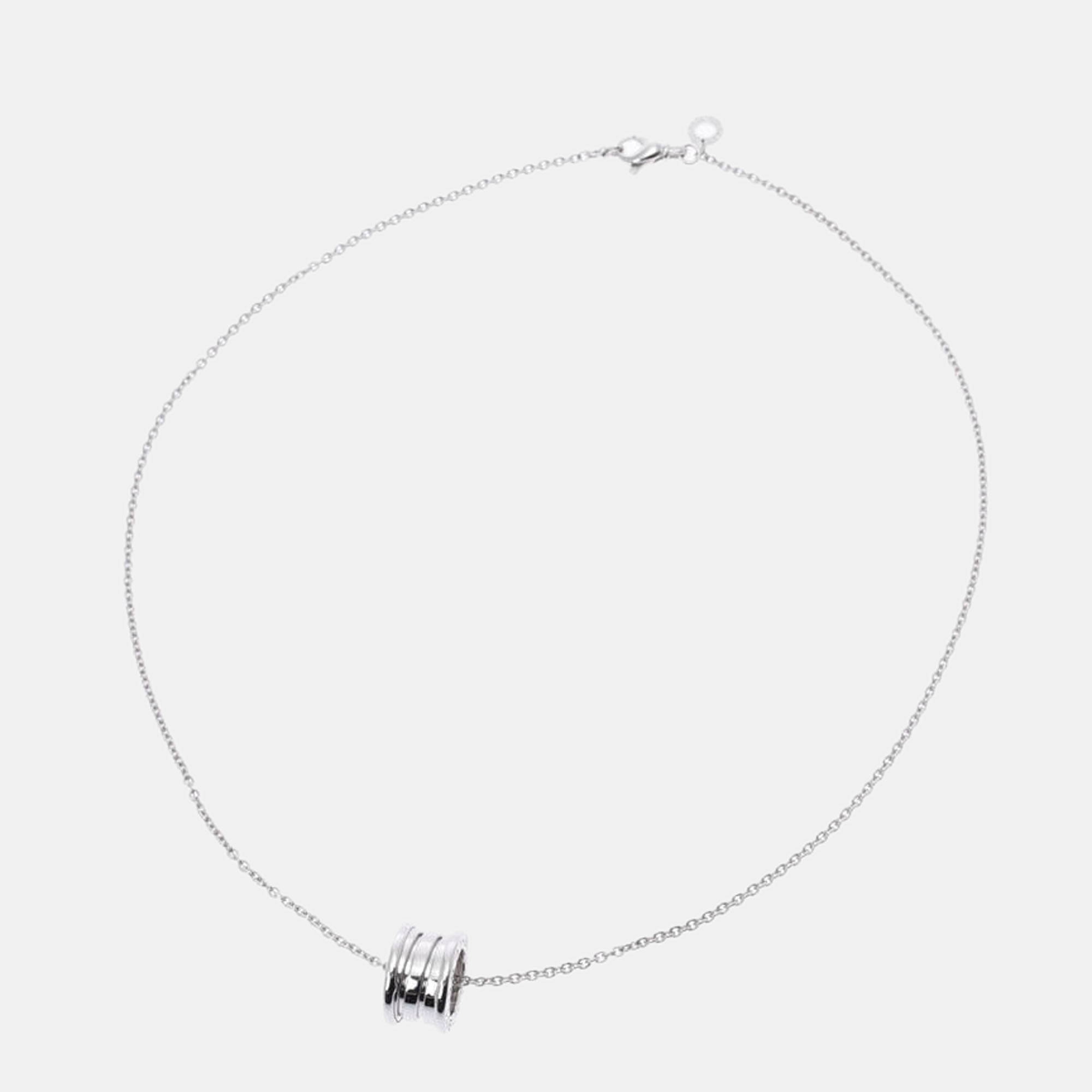 

Bvlgari B.Zero1 18K White Gold Necklace, Silver