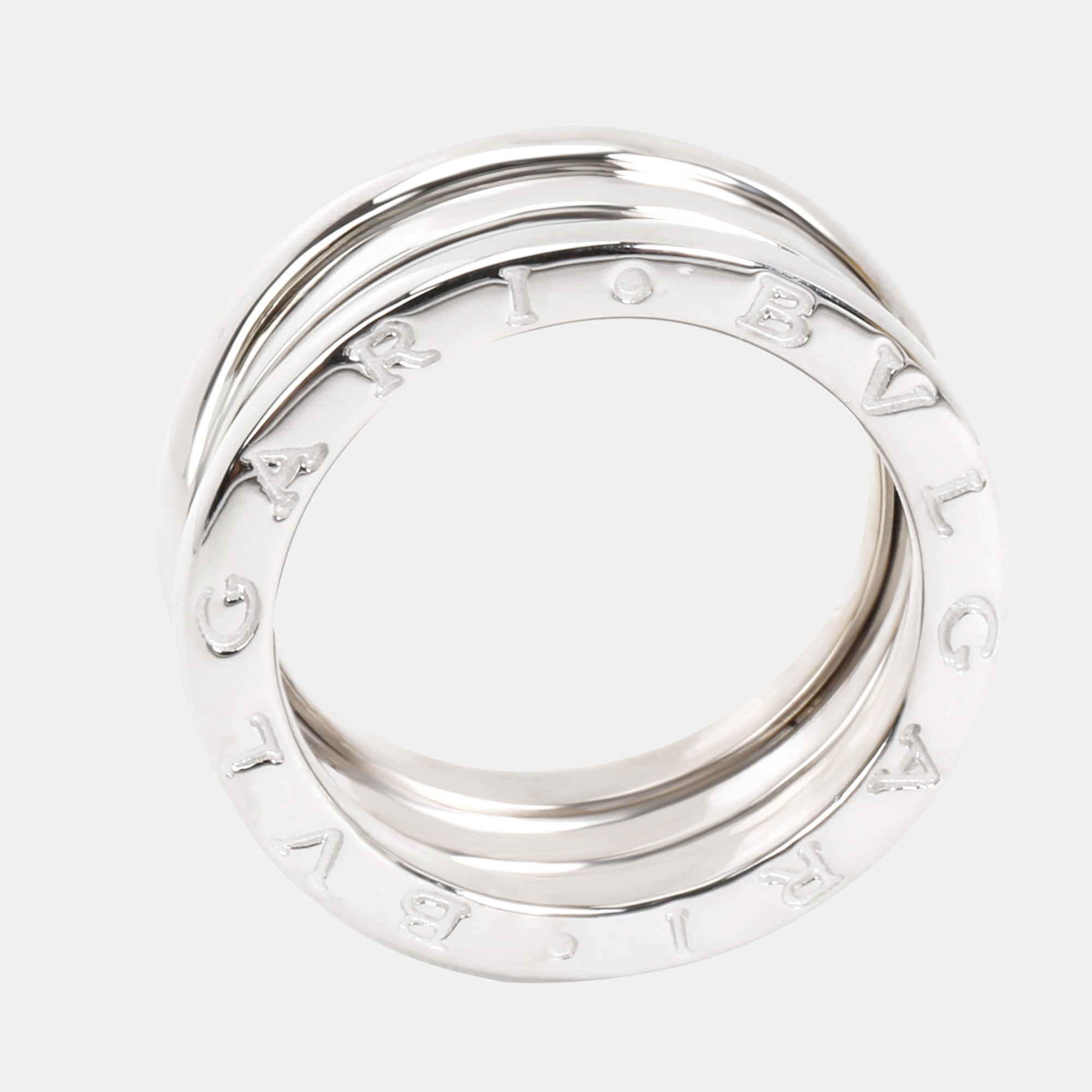 

Bvlgari B.Zero1 Three Band Ring in 18K White Gold Ring Size US 6.25