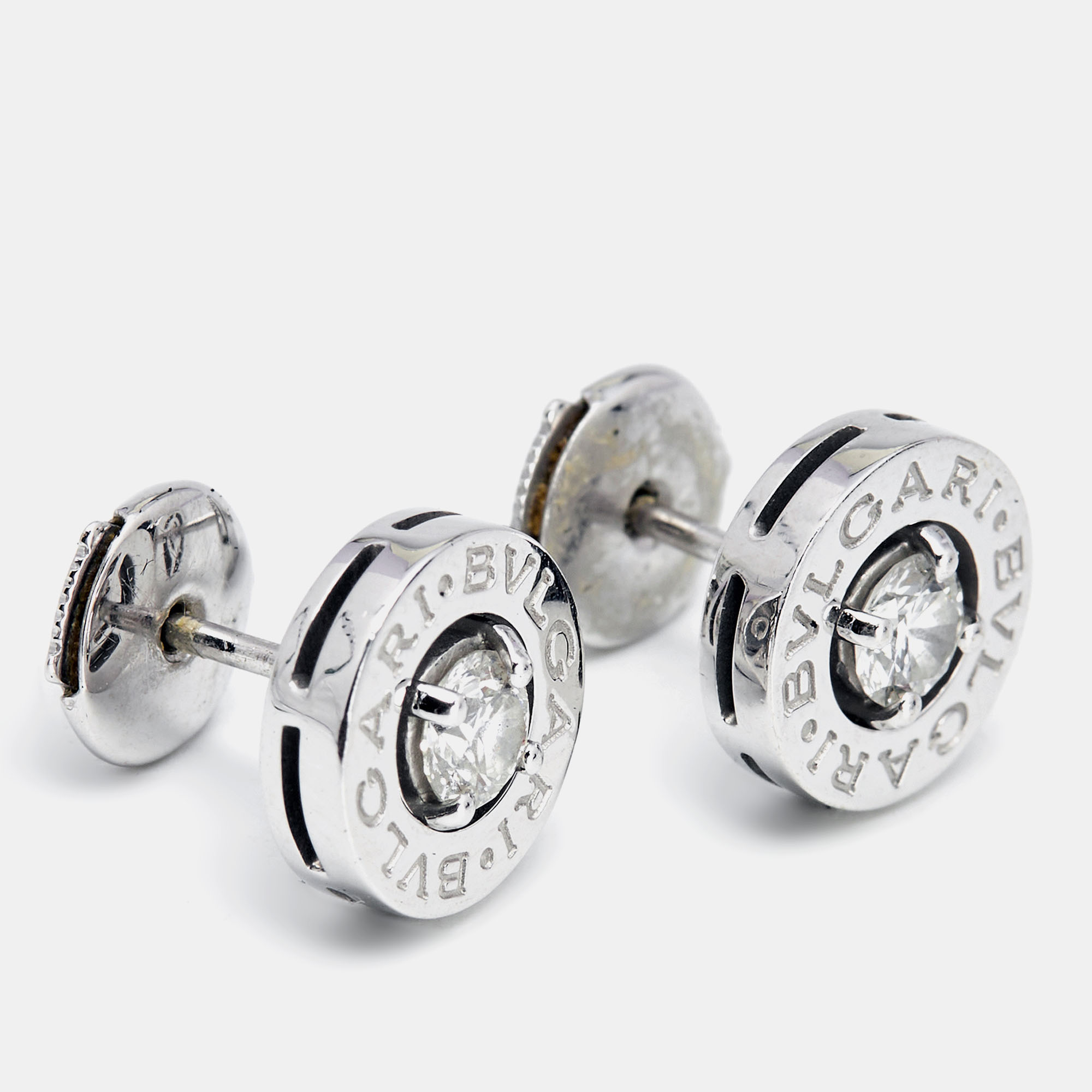 

Bvlgari Diamonds 18k White Gold Stud Earrings