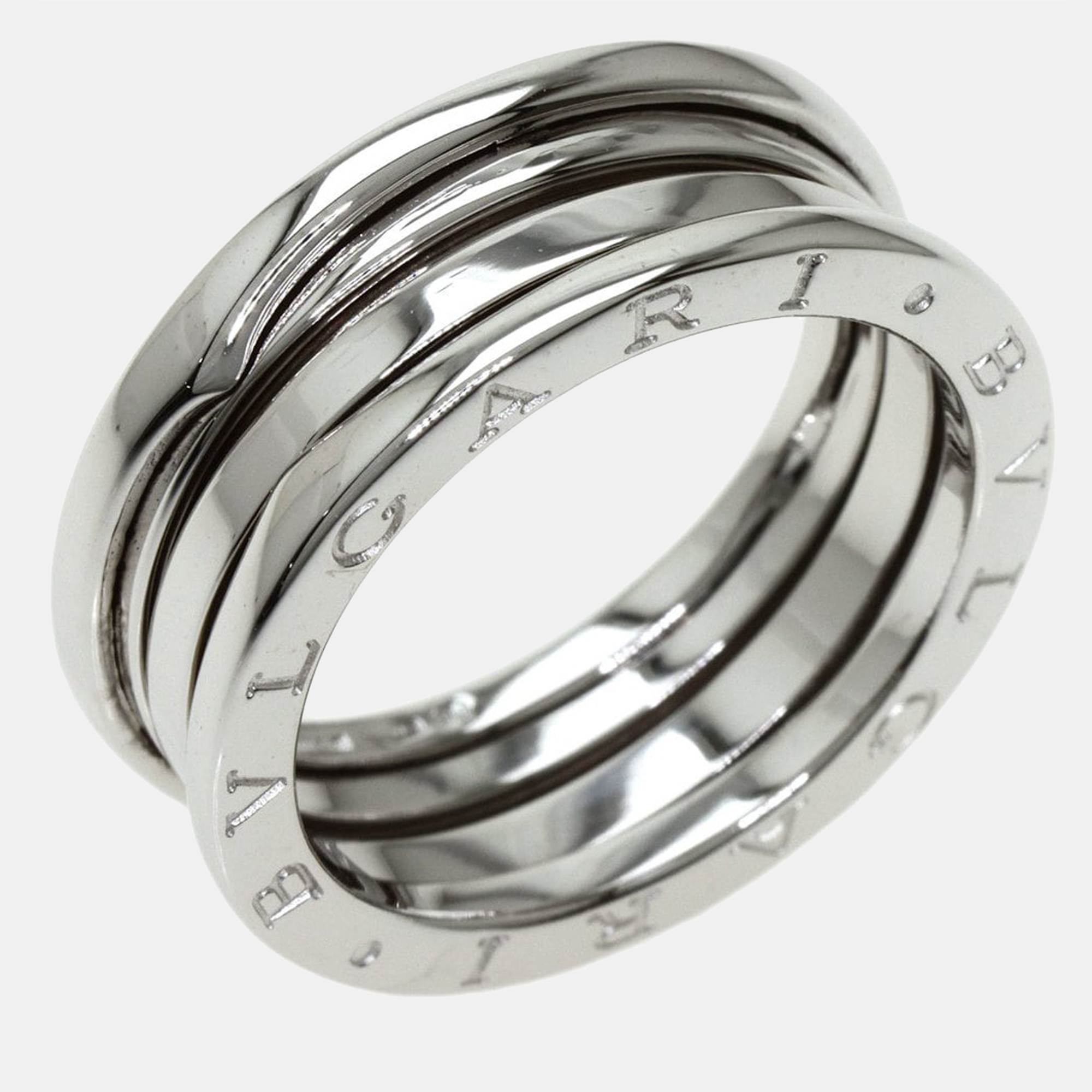 Pre-owned Bvlgari  18k White Gold Ring Eu 60 | ModeSens