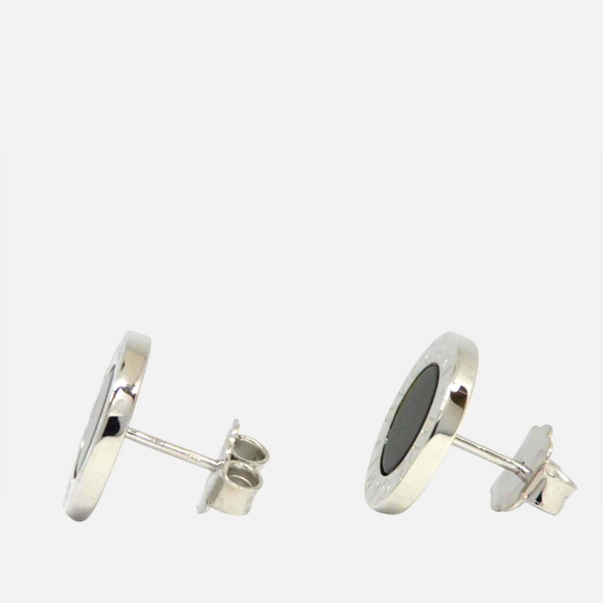 

Bvlgari 18K White Gold and Onyx Stud Earrings