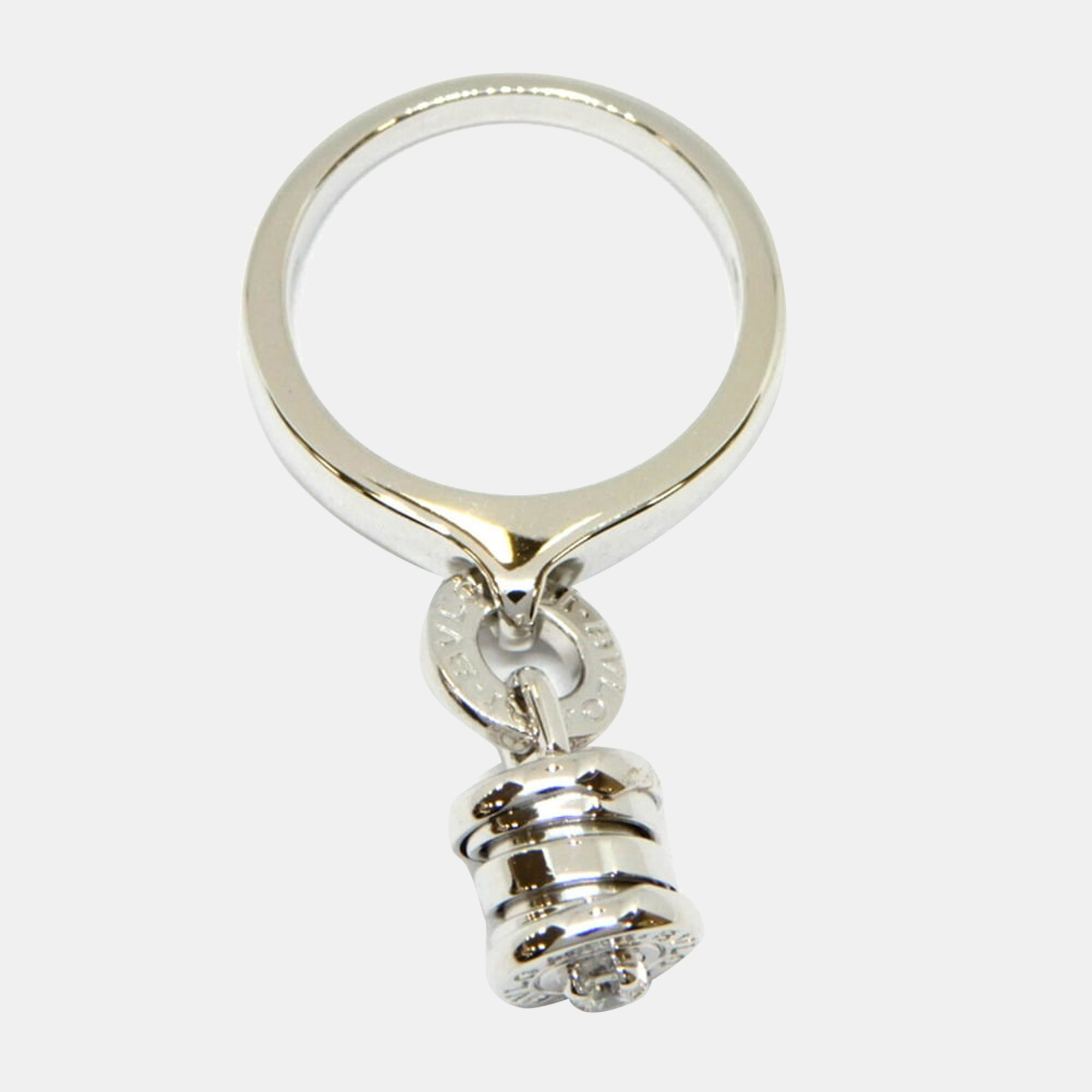 

Bvlgari B.Zero1 Charm 18K White Gold Diamond Ring EU 53