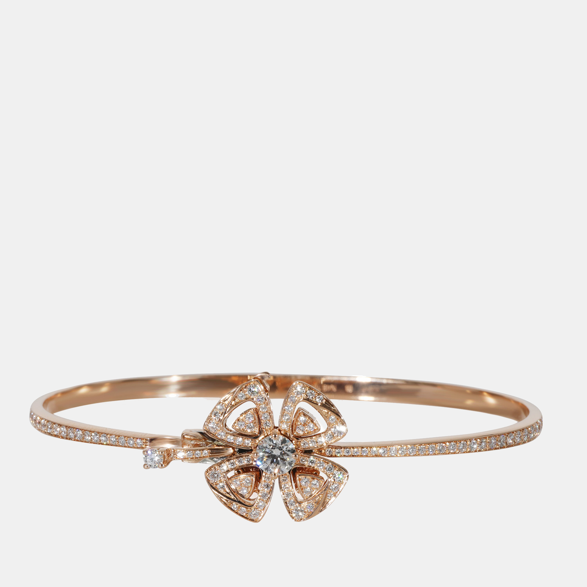 

Bvlgari Fiorever Diamond Bangle in 18K Rose Gold 0.86 CTW